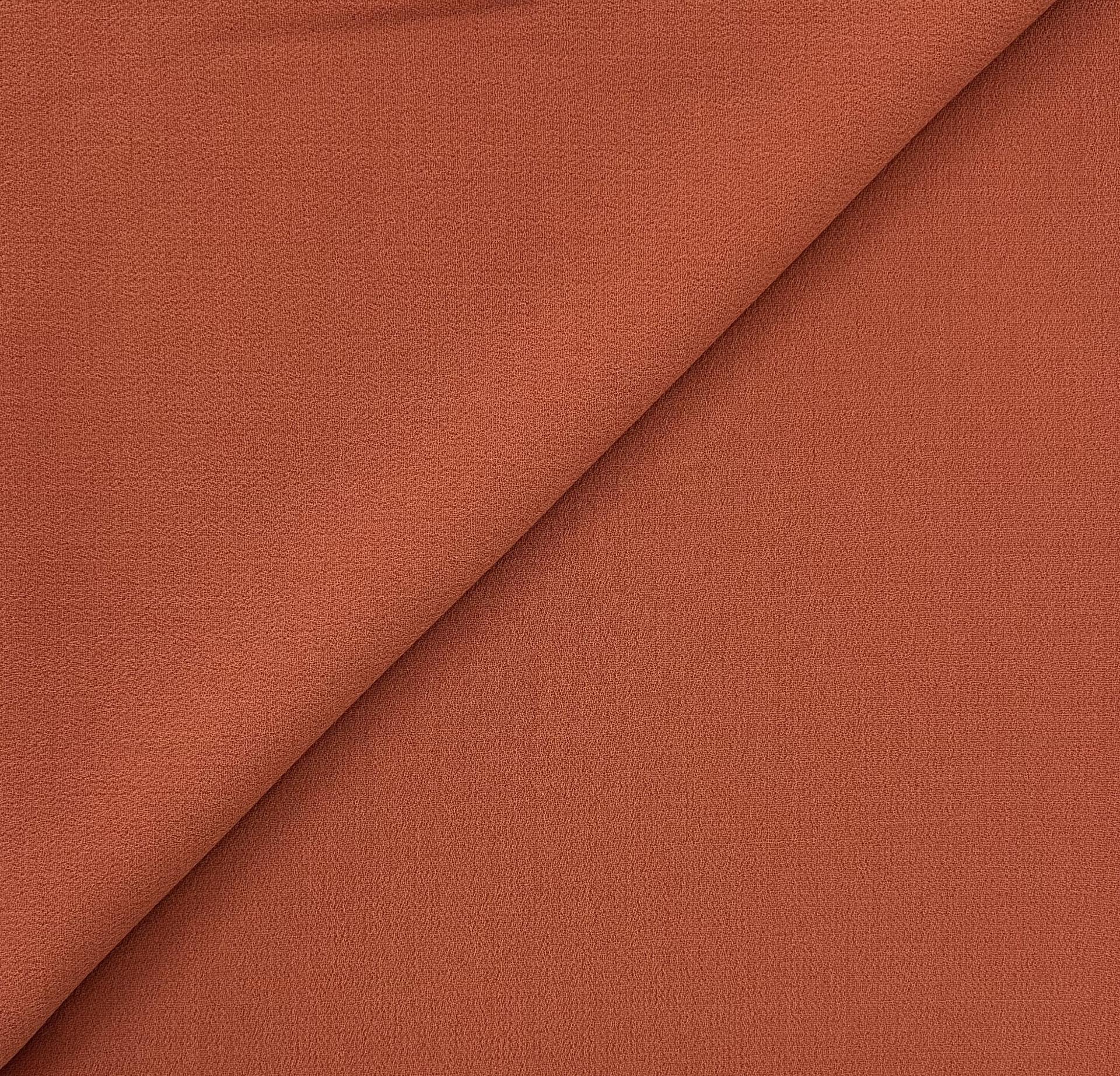 Italian Virgin Wool Double Crepe in Saffron