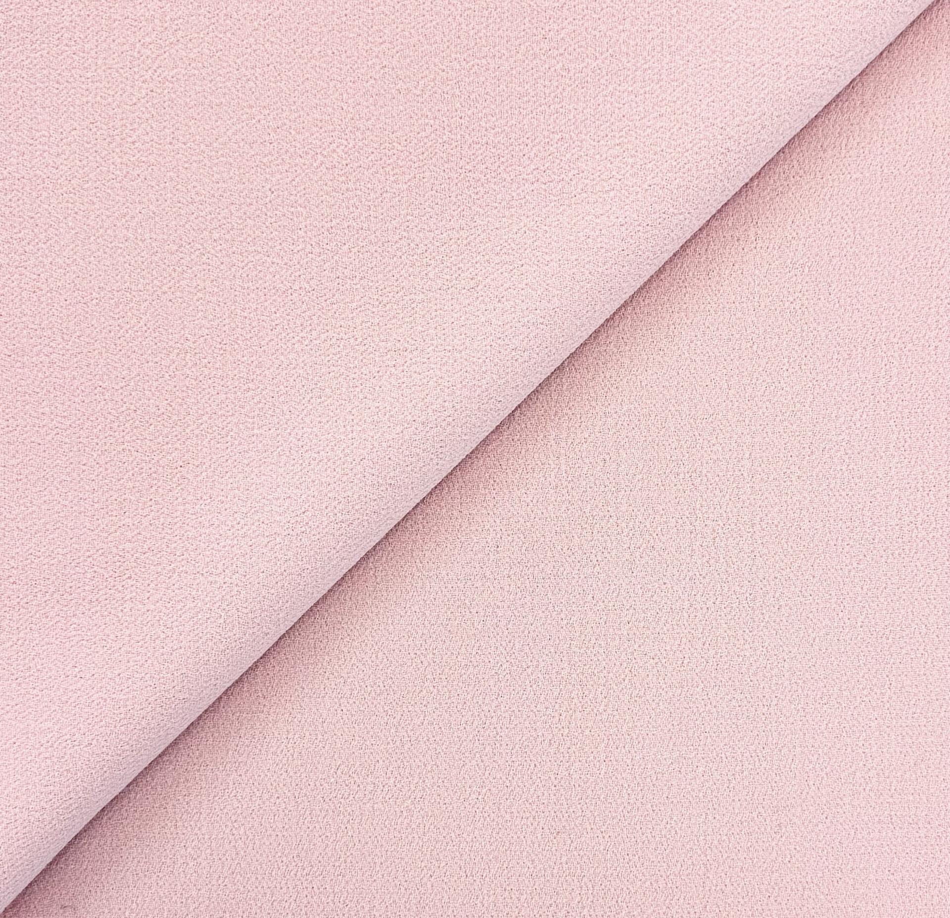 Italian Virgin Wool Double Crepe in Pastel Pink