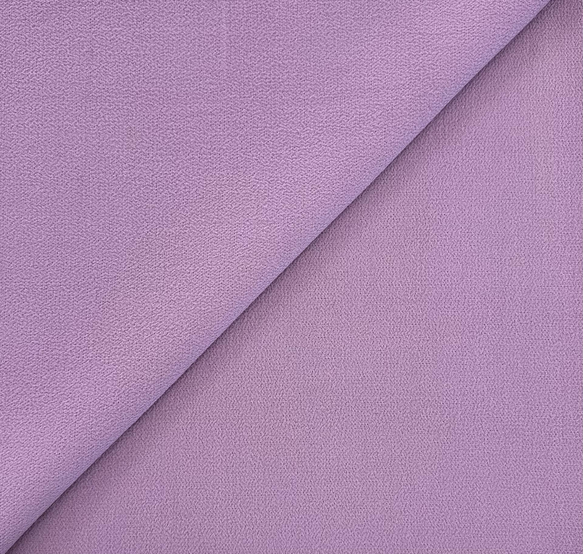 Italian Virgin Wool Double Crepe in Lilac