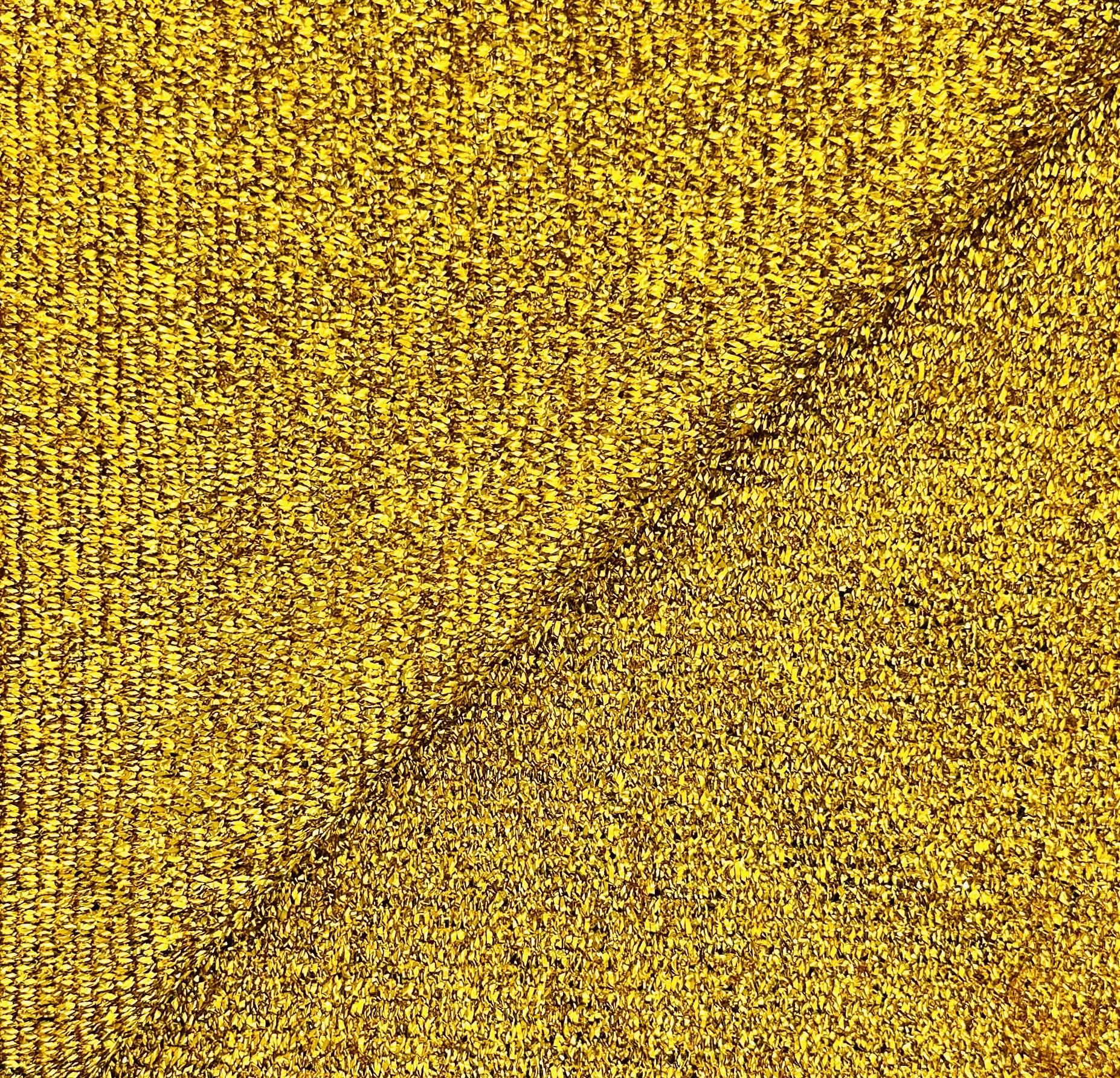 Metallic Curly Tinsel in Yellow Gold