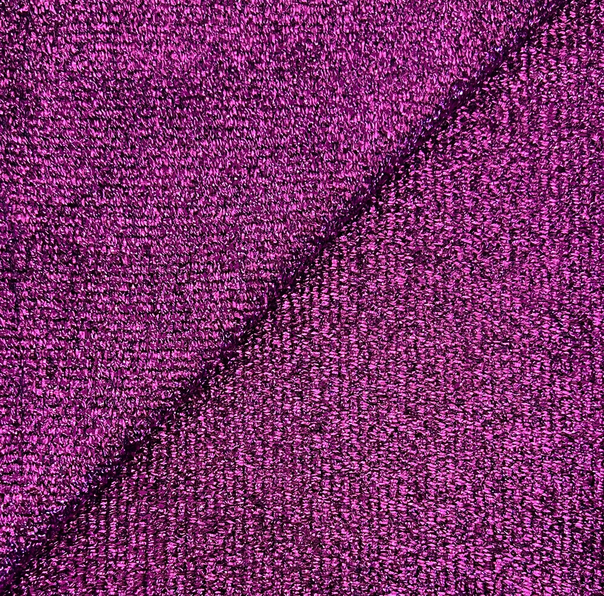 Metallic Curly Tinsel in Magenta