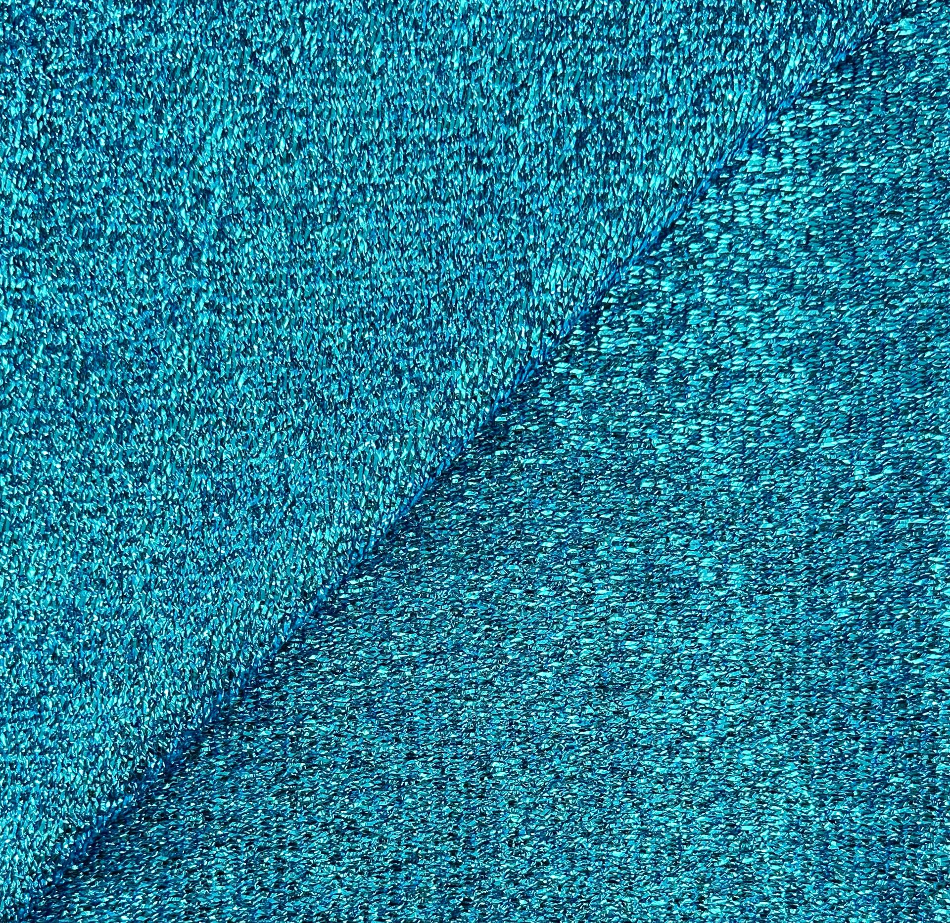 Metallic Curly Tinsel in Turquoise