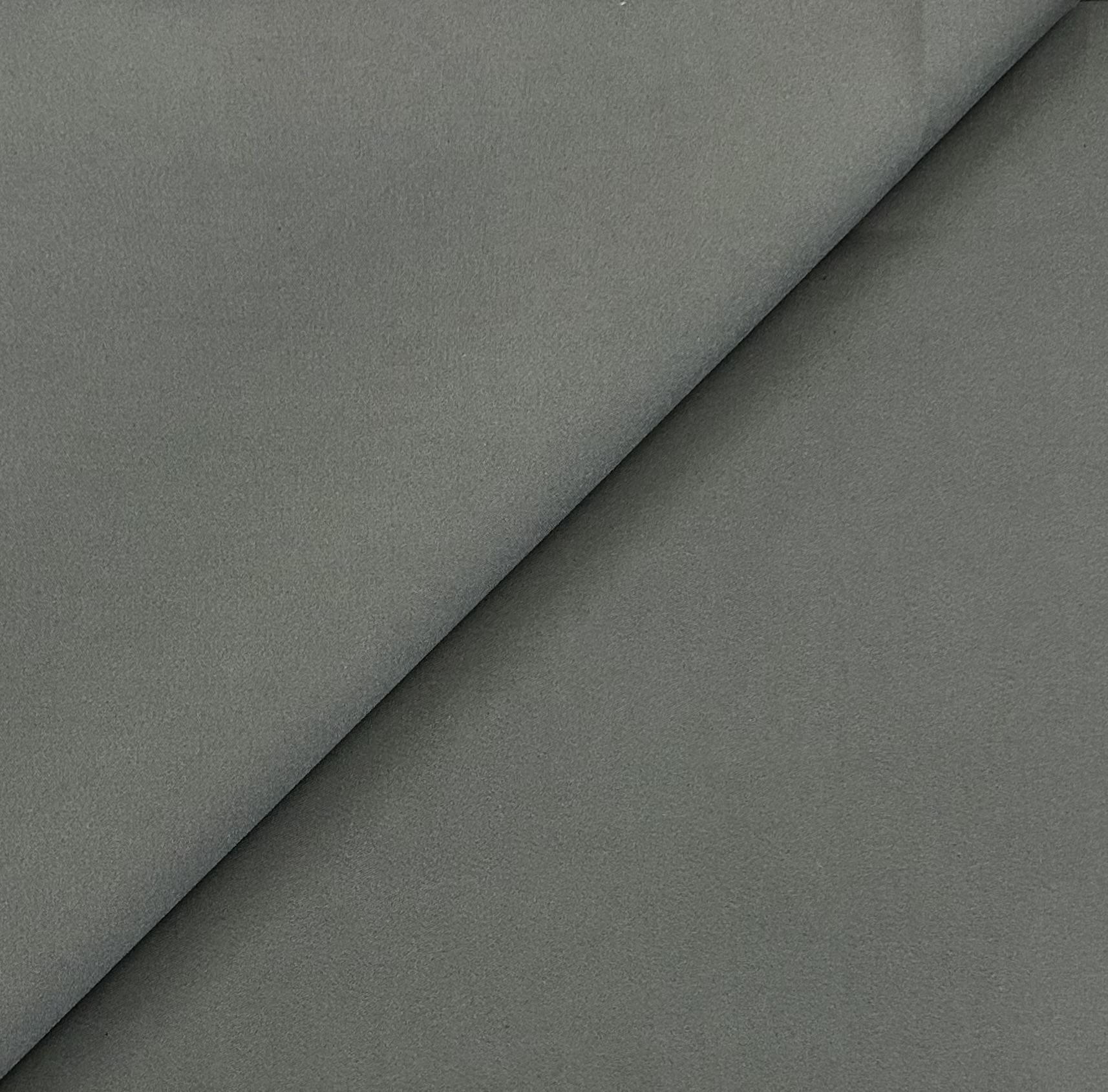 Cotton Nylon Spandex Suiting in Charcoal