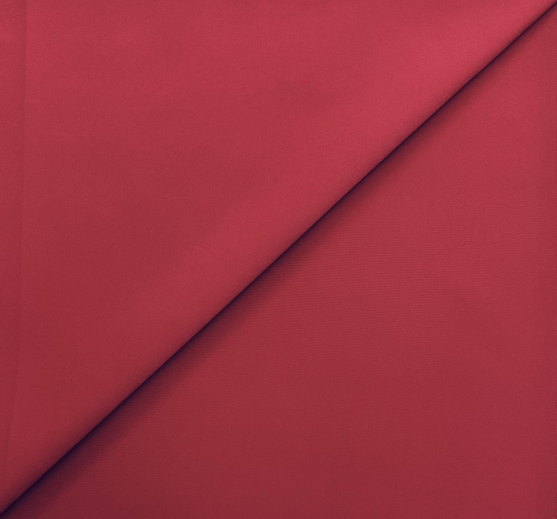 Cotton Nylon Spandex Suiting in Red Dahlia