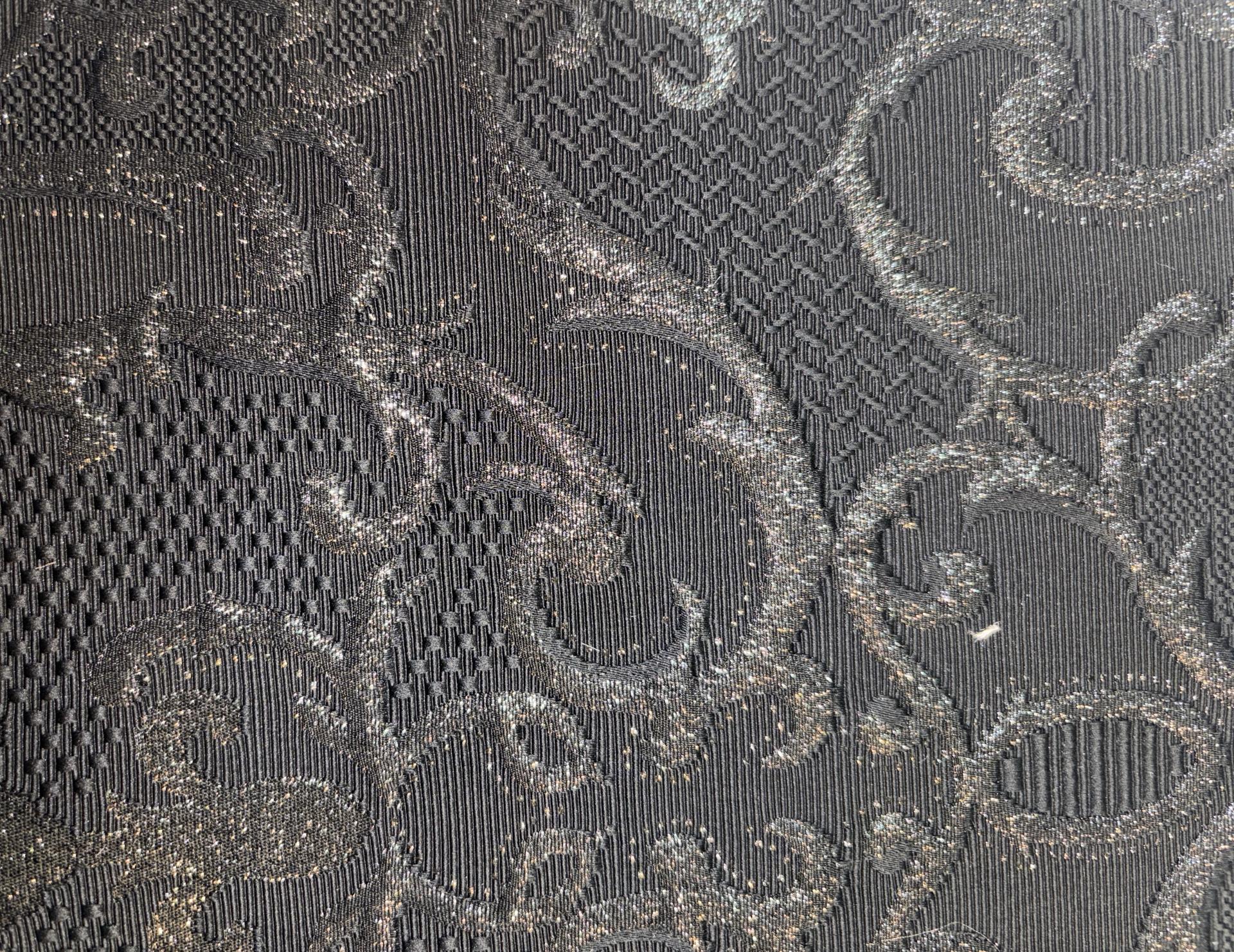 Made in Italy Metallic Multi Textured Brocade in Black