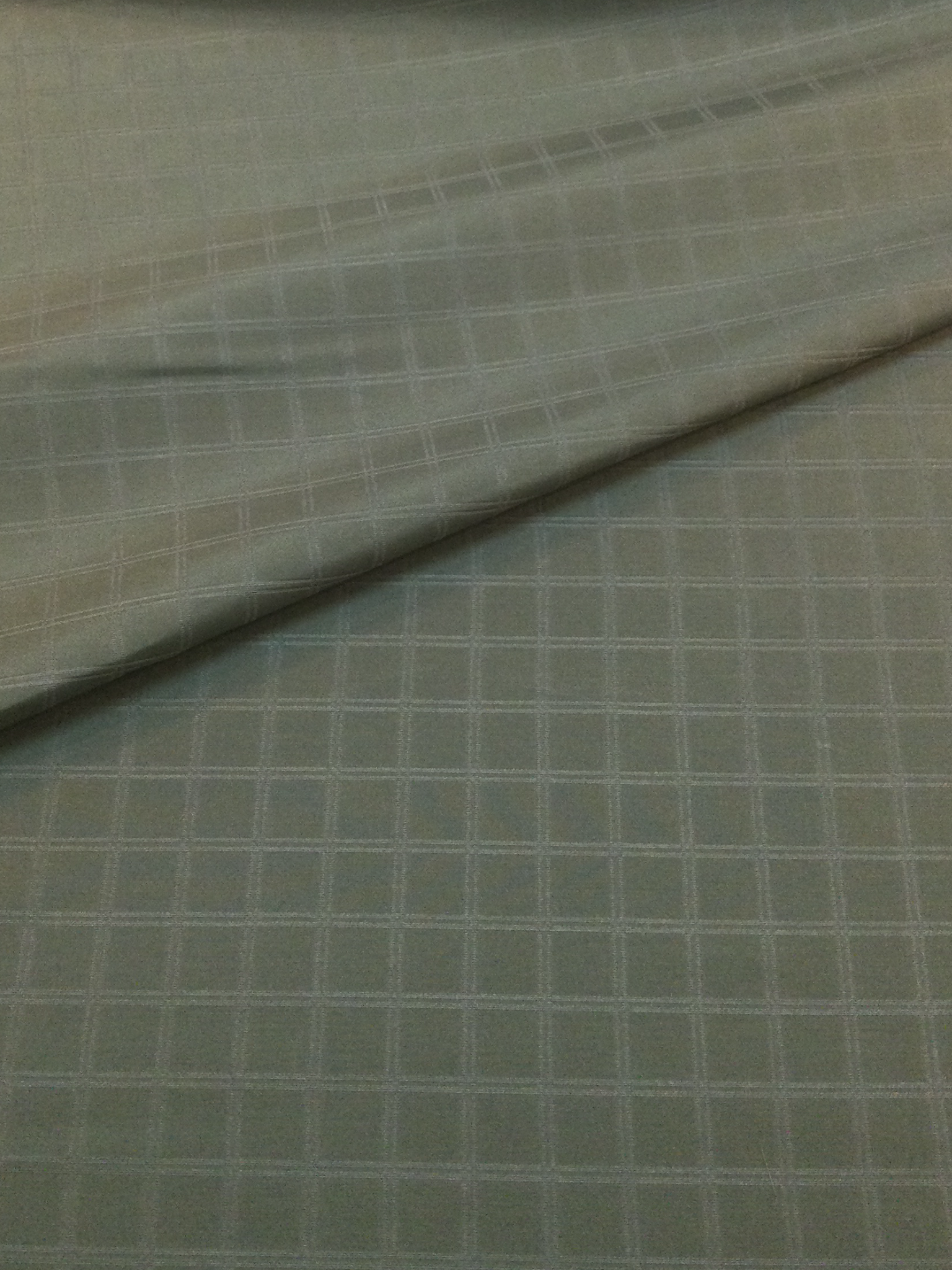 Made in Italy 100% Silk Windowpane Brocade in Olive