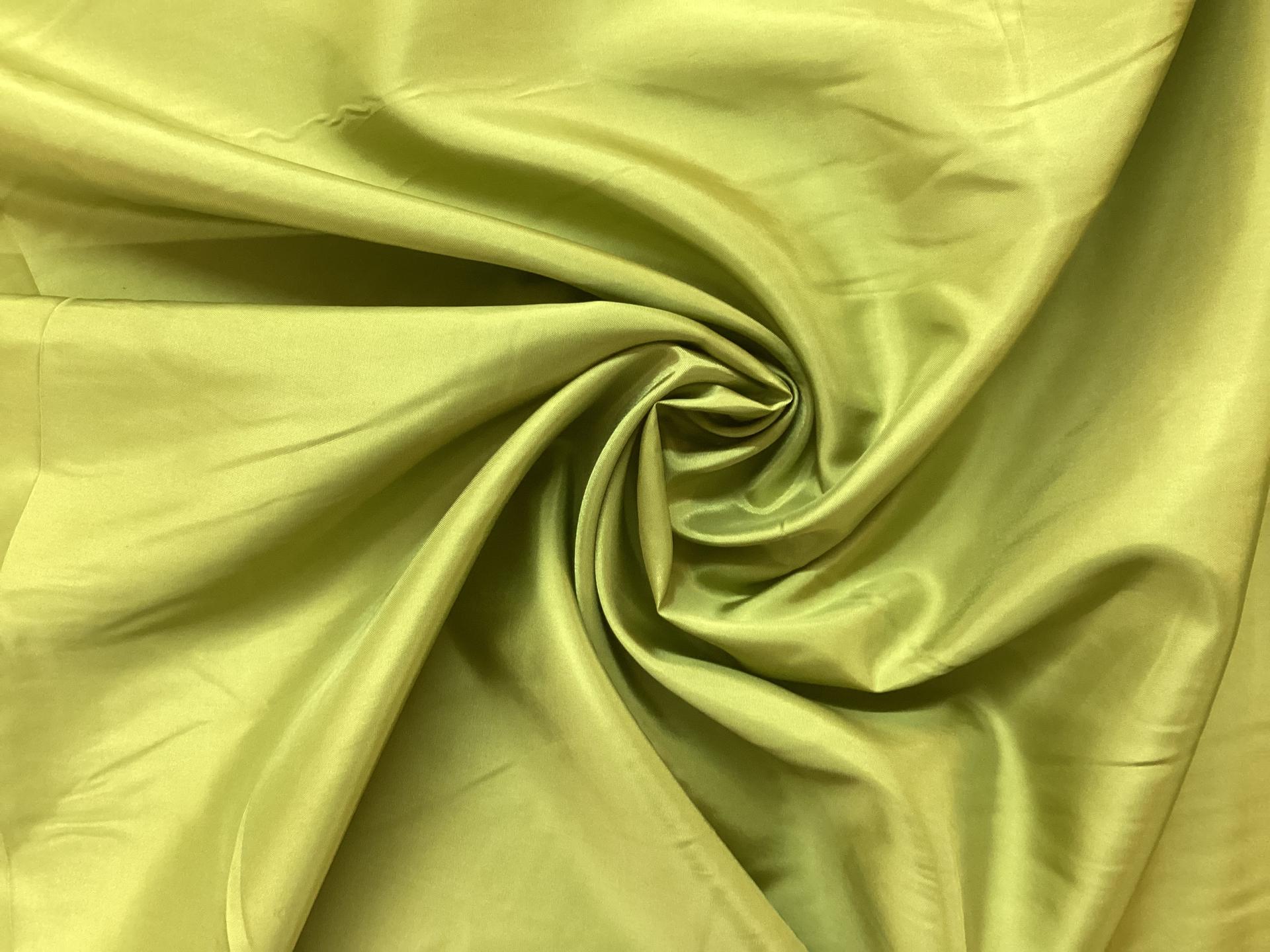 Polyester Lining In Lime Green