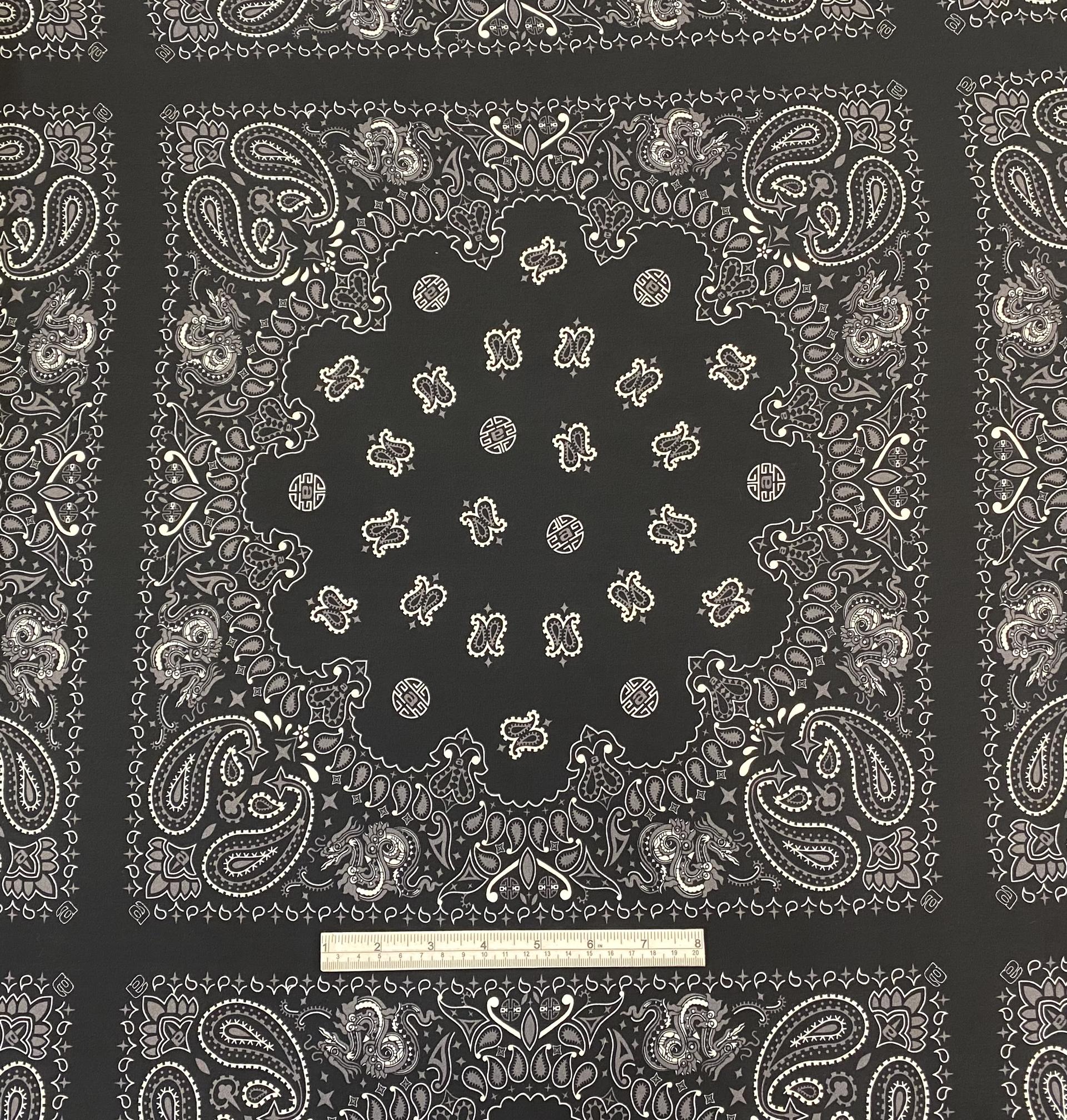 100% 2-Ply Silk Paisley Print