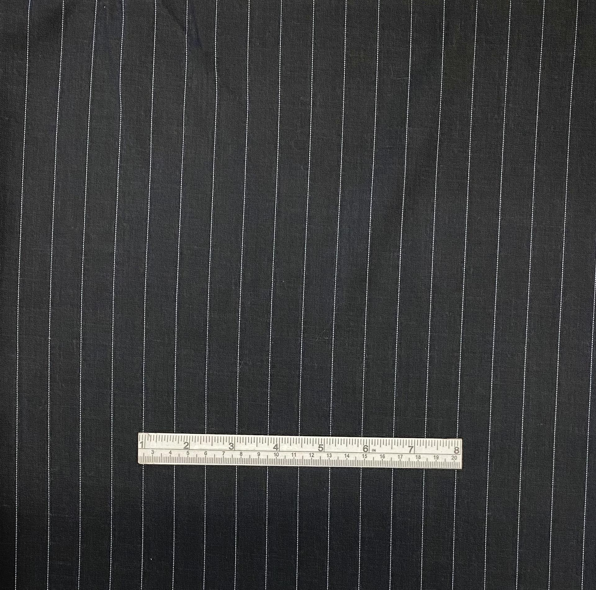 Made in Italy 100% Wool Super 135's Pinstripe