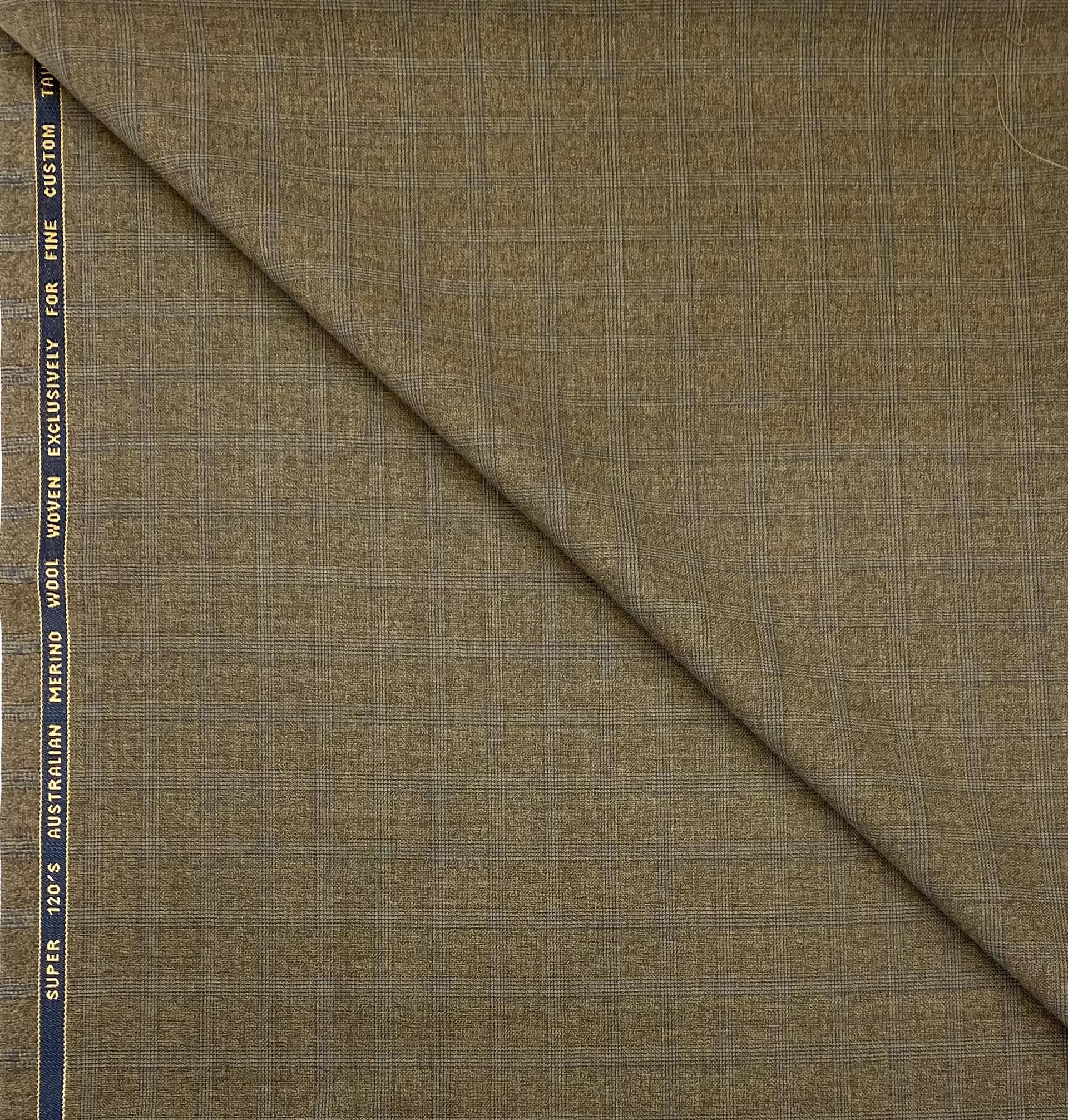 Made in Italy 100% Wool Super 110's Plaid