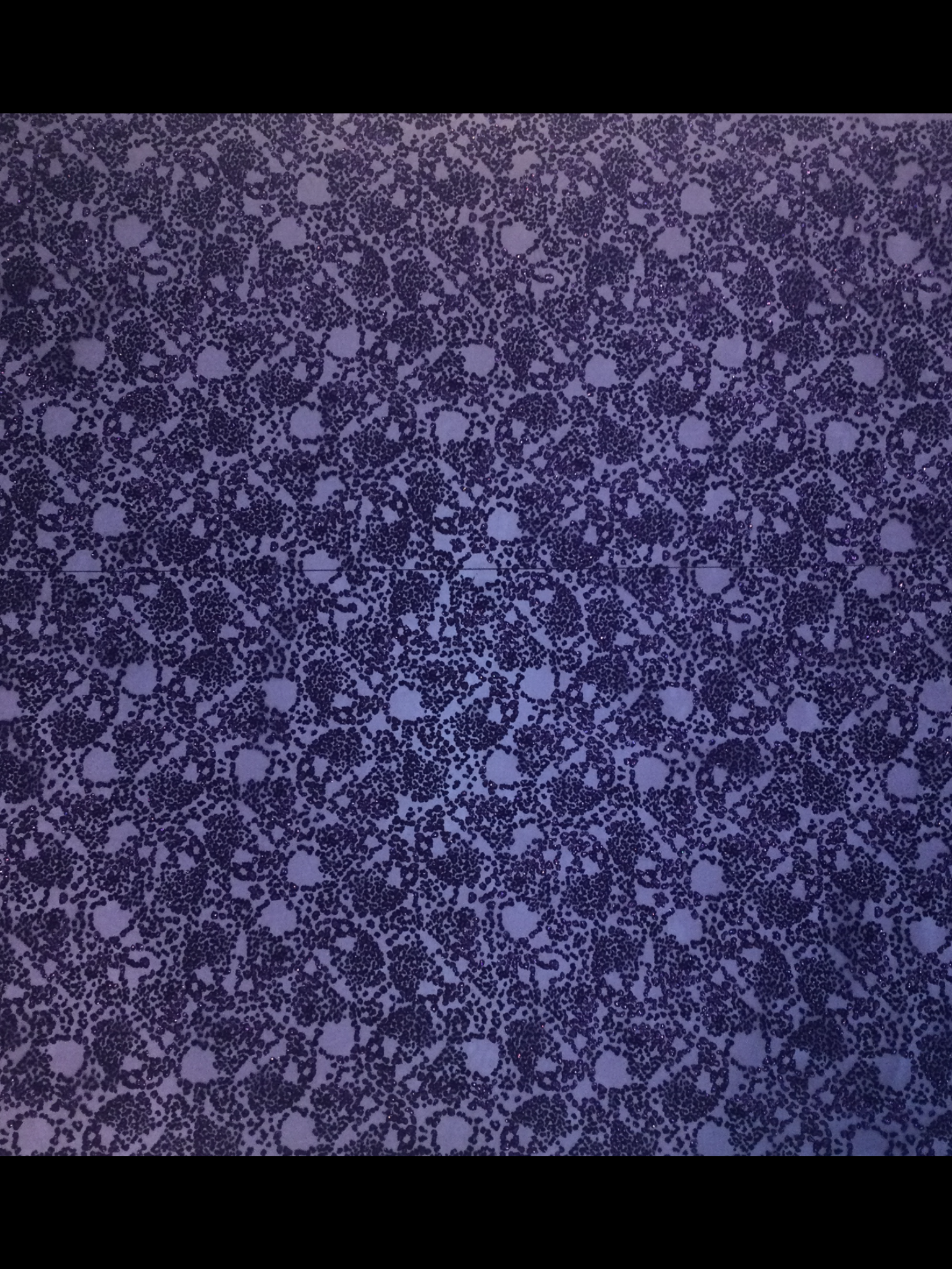 Silk Organza Glitter Flocked Panel in Purple