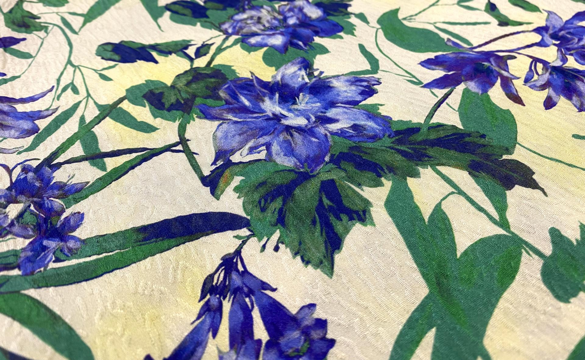 Made in Italy Silk Matelassé Fabric in Warehouse