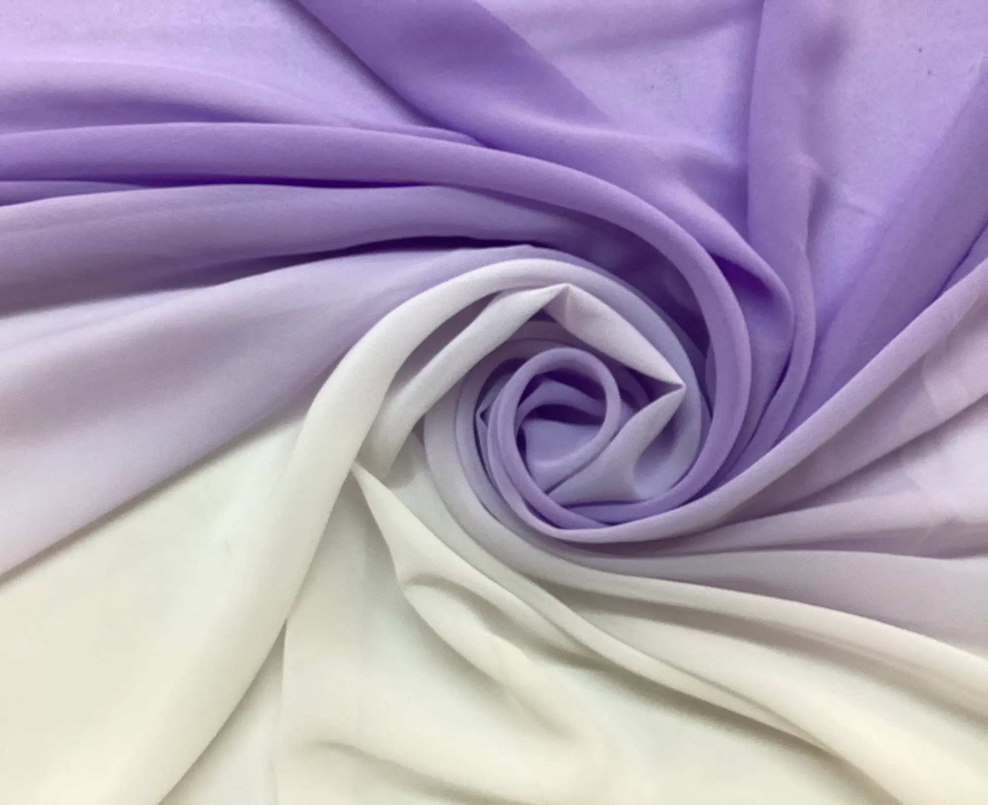 Ombre Polyester Chiffon in Lavender