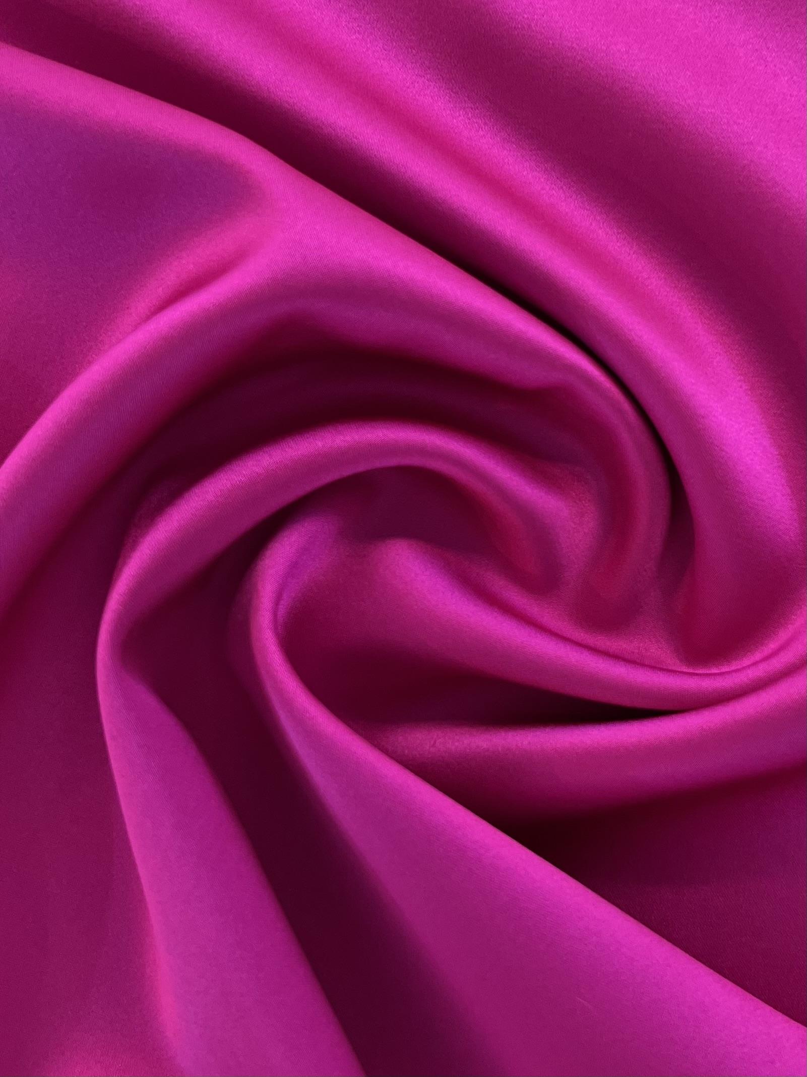 Stretch Silk Crepe Satin in Gumdrop