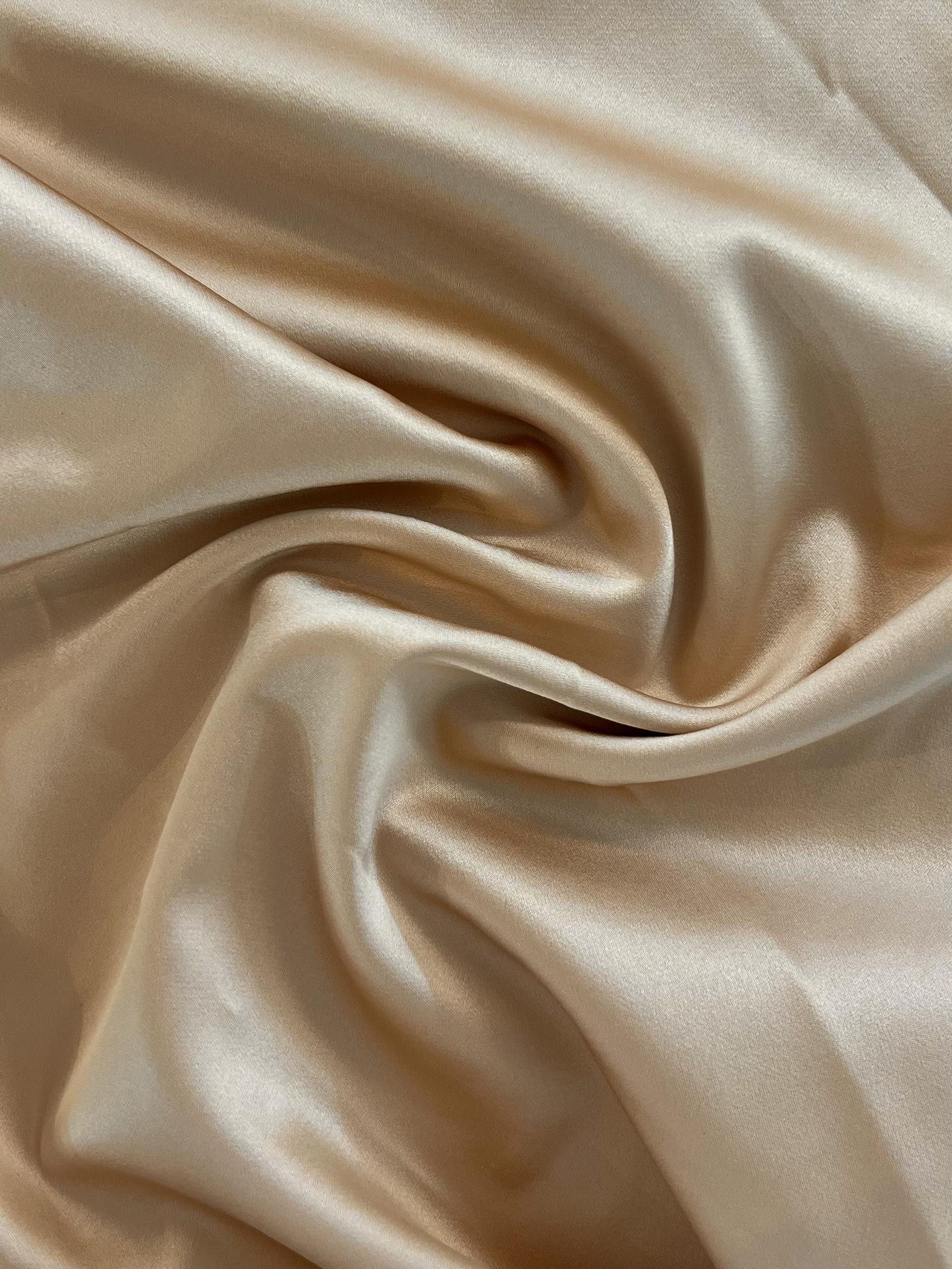 Stretch Silk Crepe Satin in Blush