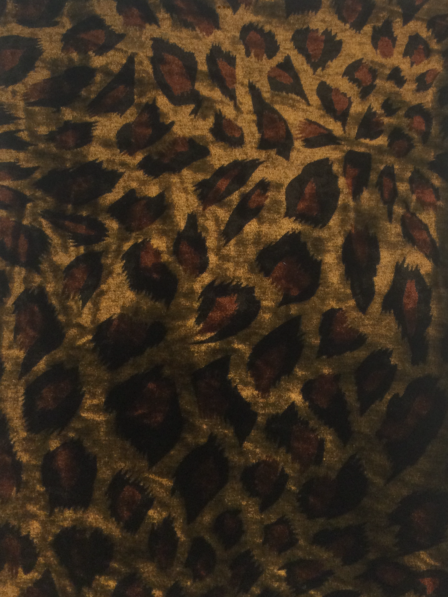 Silk/Rayon Leopard Printed Velvet