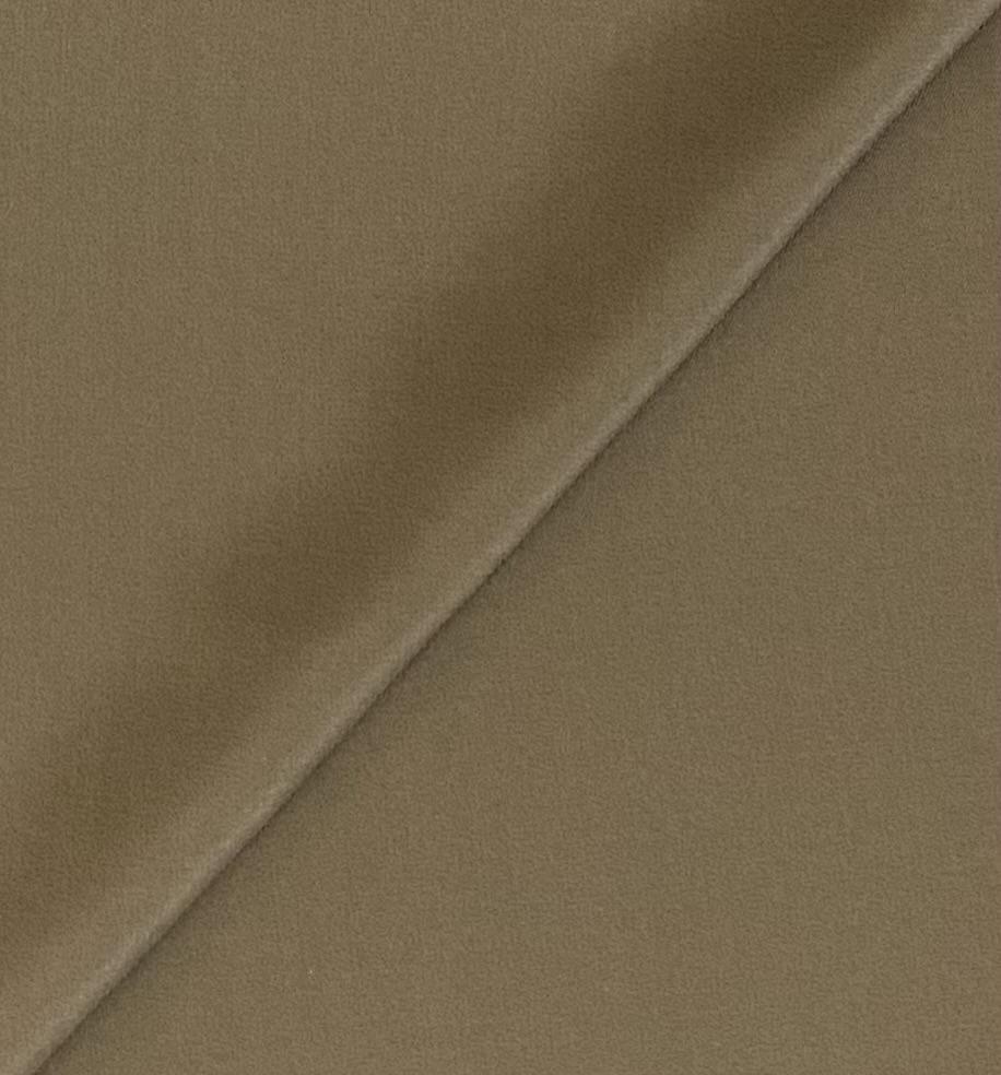 Silk & Cotton Twill in Dark Taupe