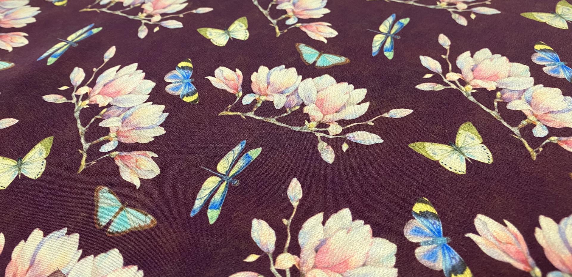 Made in Italy 100% Washed Silk Crepe De Chine Fabric in Warehouse