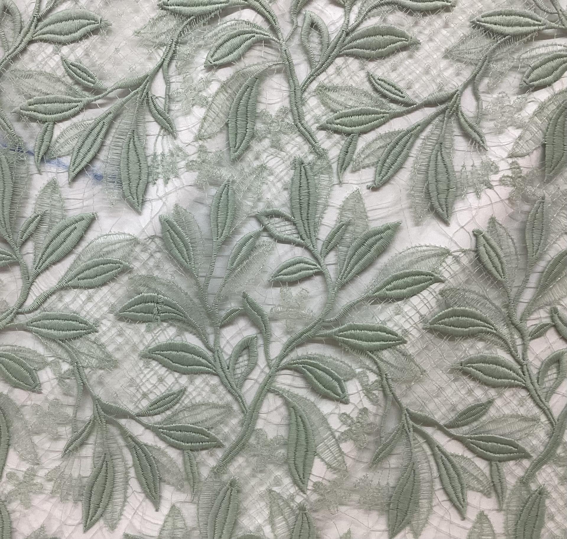 Guipure Lace in Sage Green