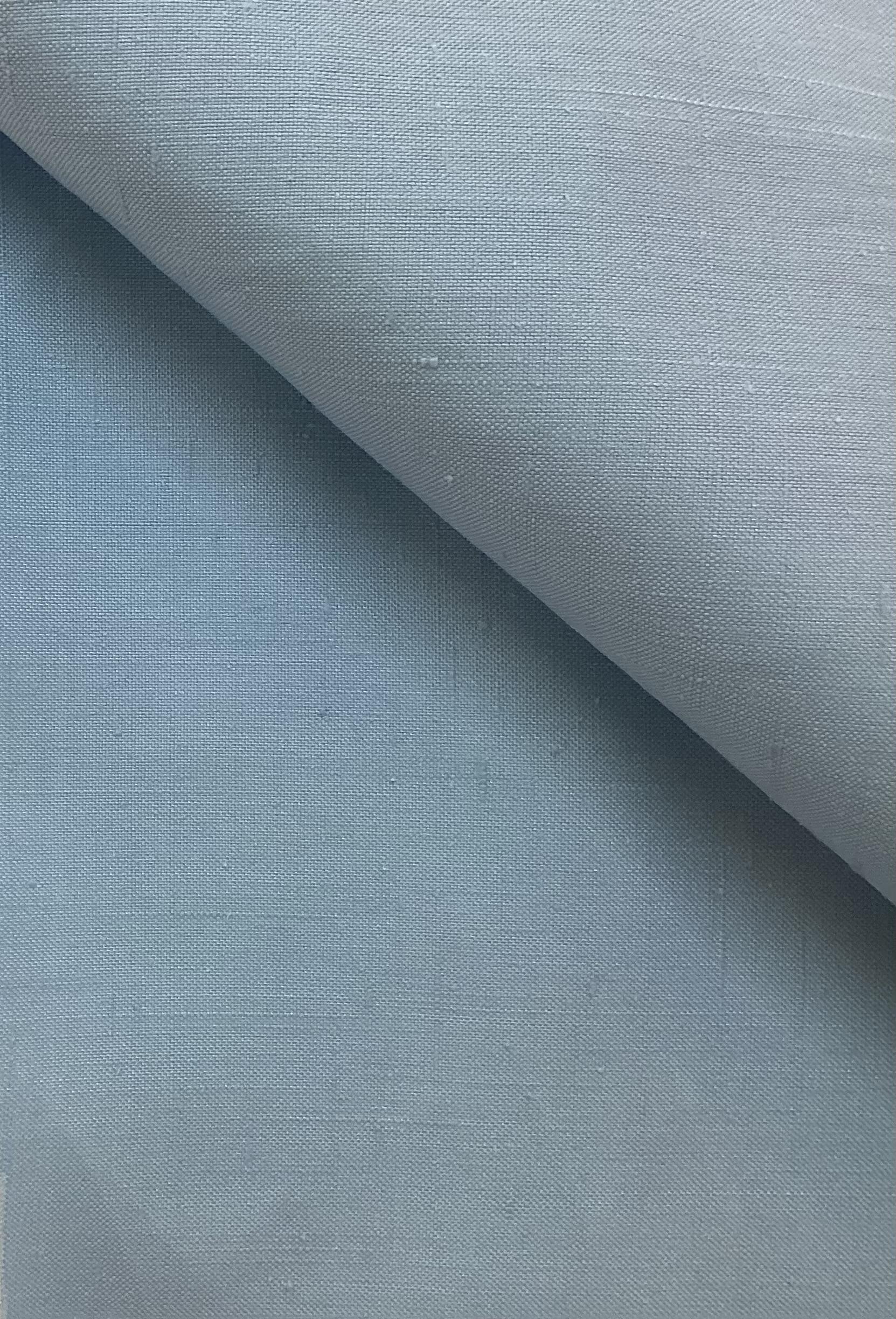 Made in Italy 100% Silk Duppioni in Sky