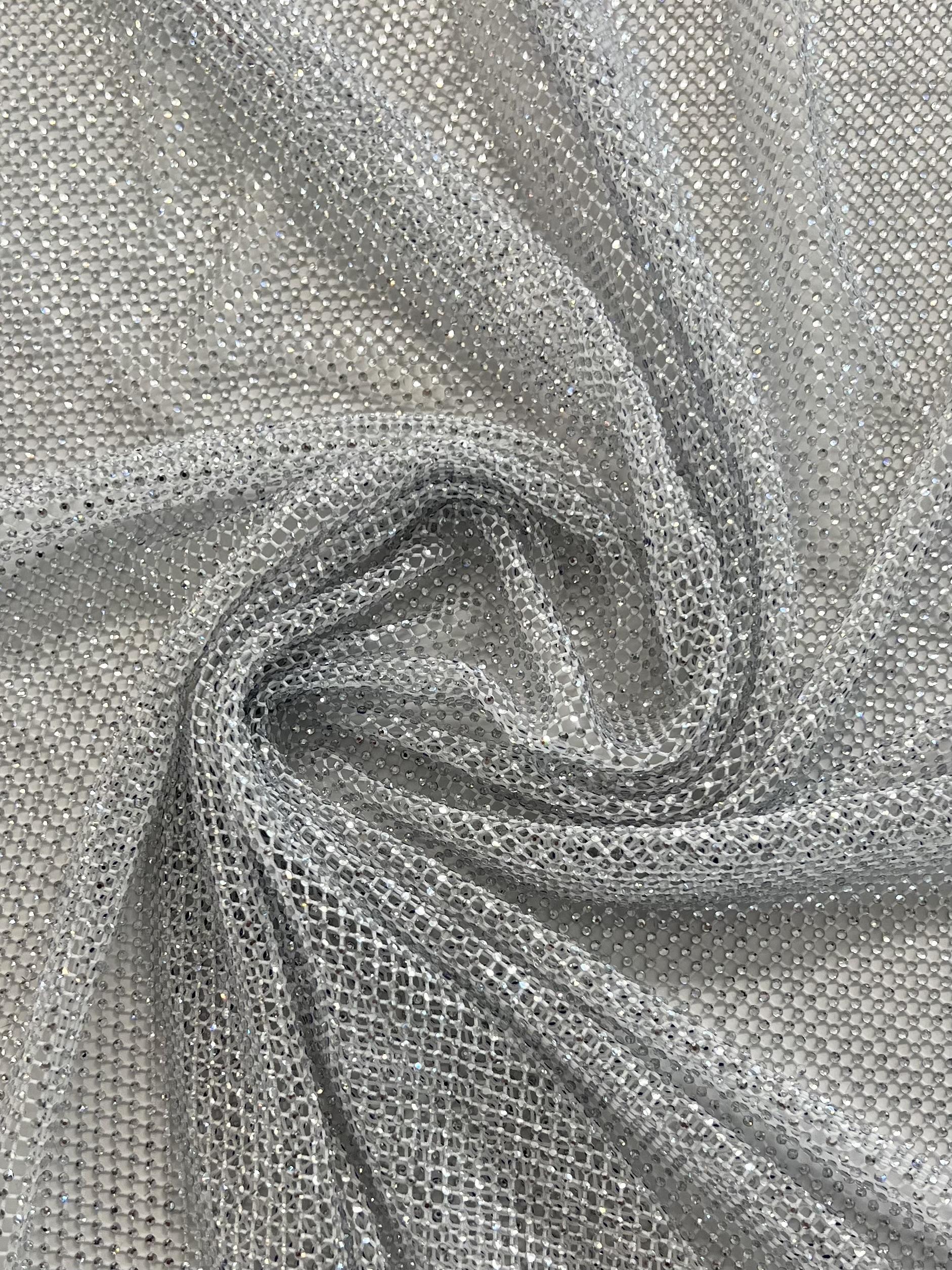 Made in Spain Micro Crystal Mesh in Silver
