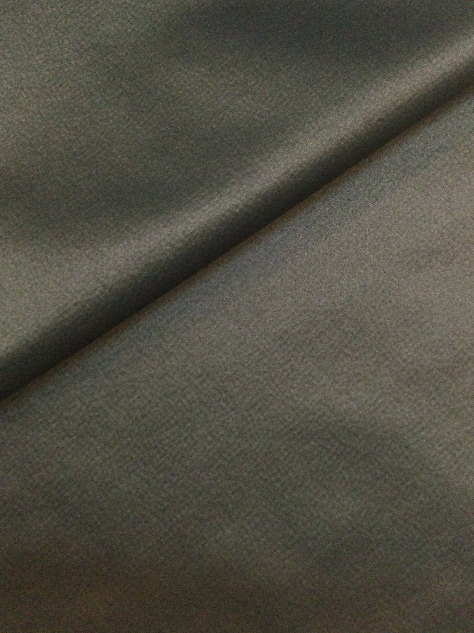 Silk and Cotton Hammered Satin in Black
