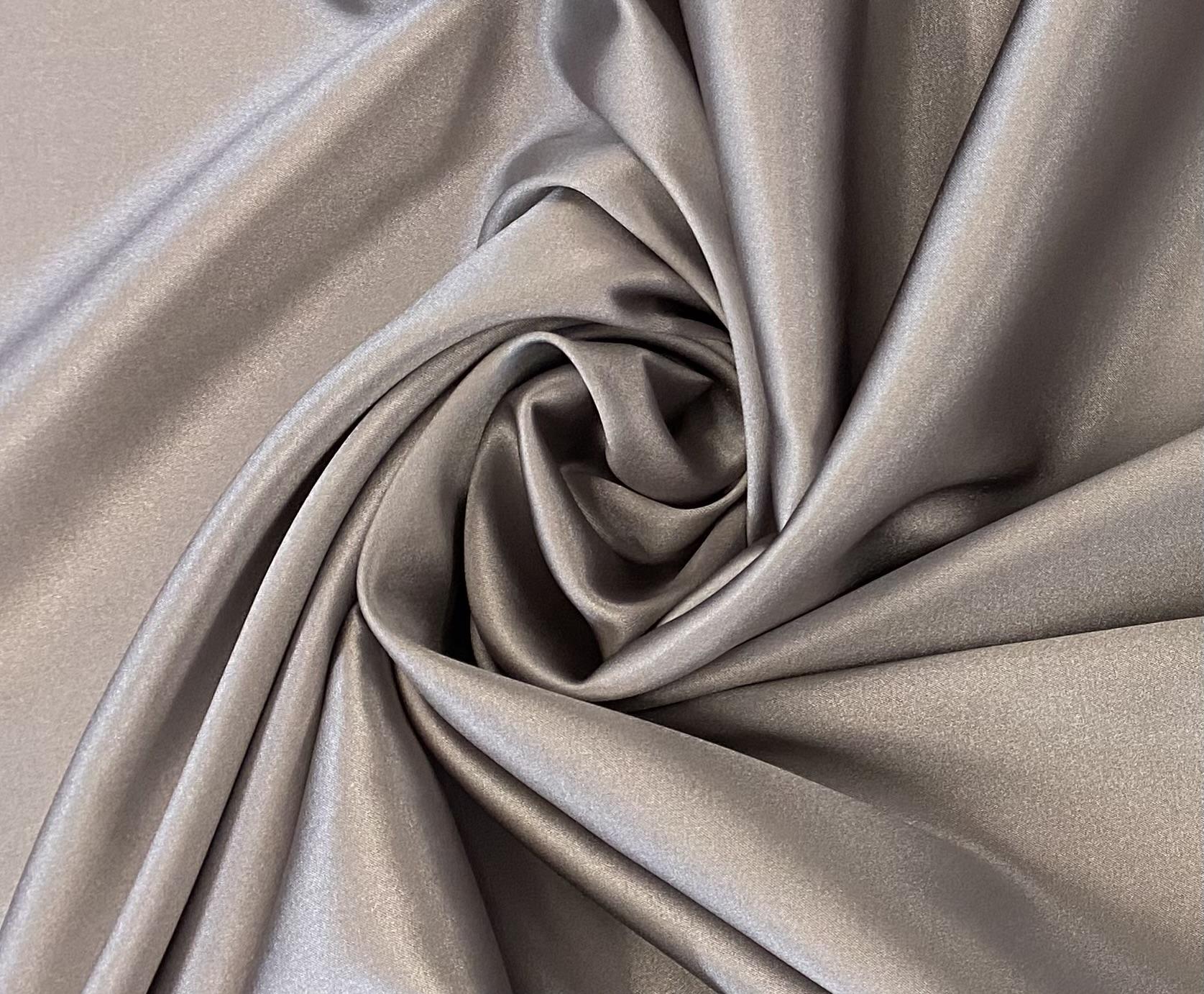 Stretch Silk Charmeuse in Amethyst Gray