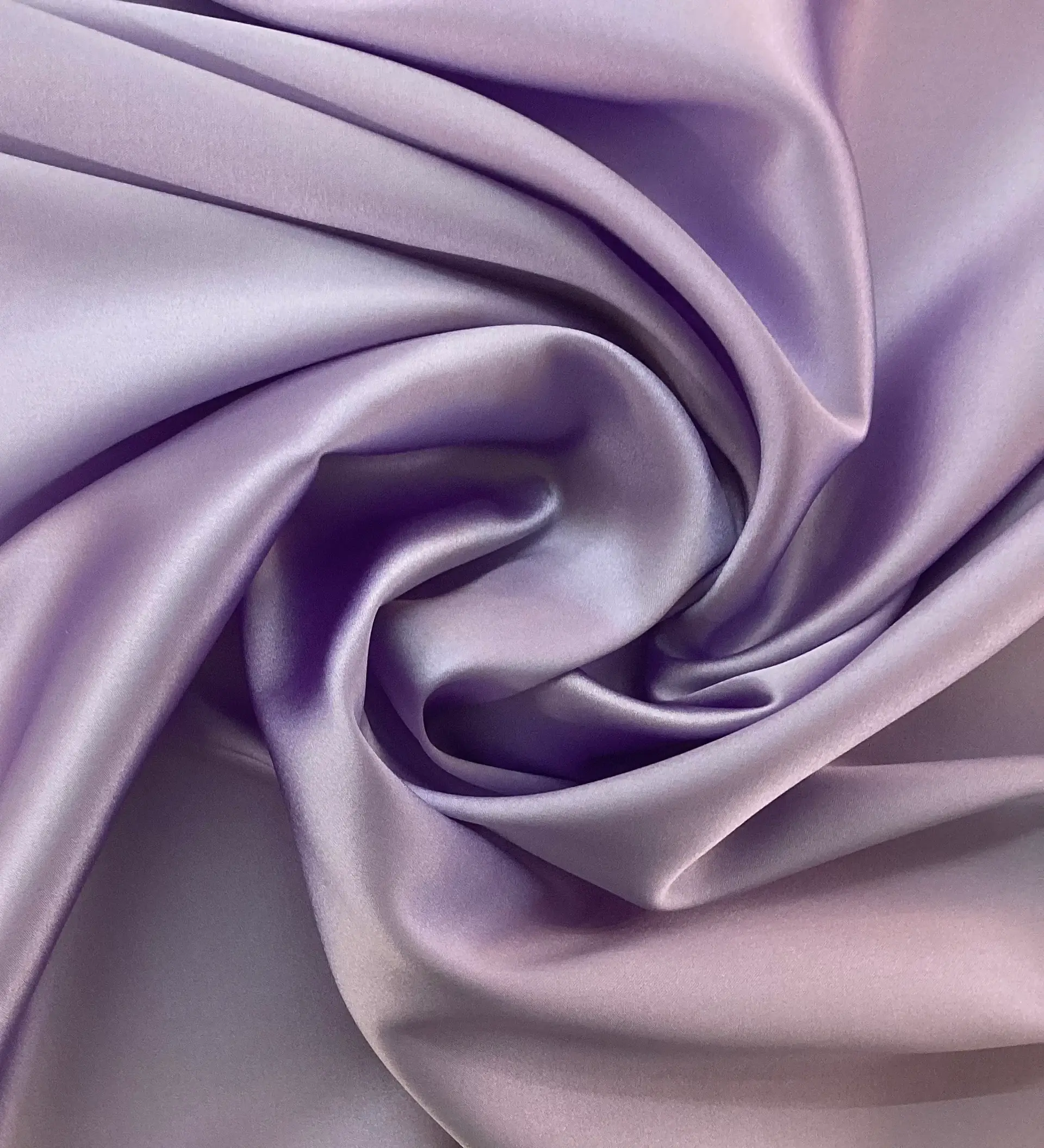 92% SILK 8% LYCRA CHARMEUSE (19 MOMME) IN LILAC