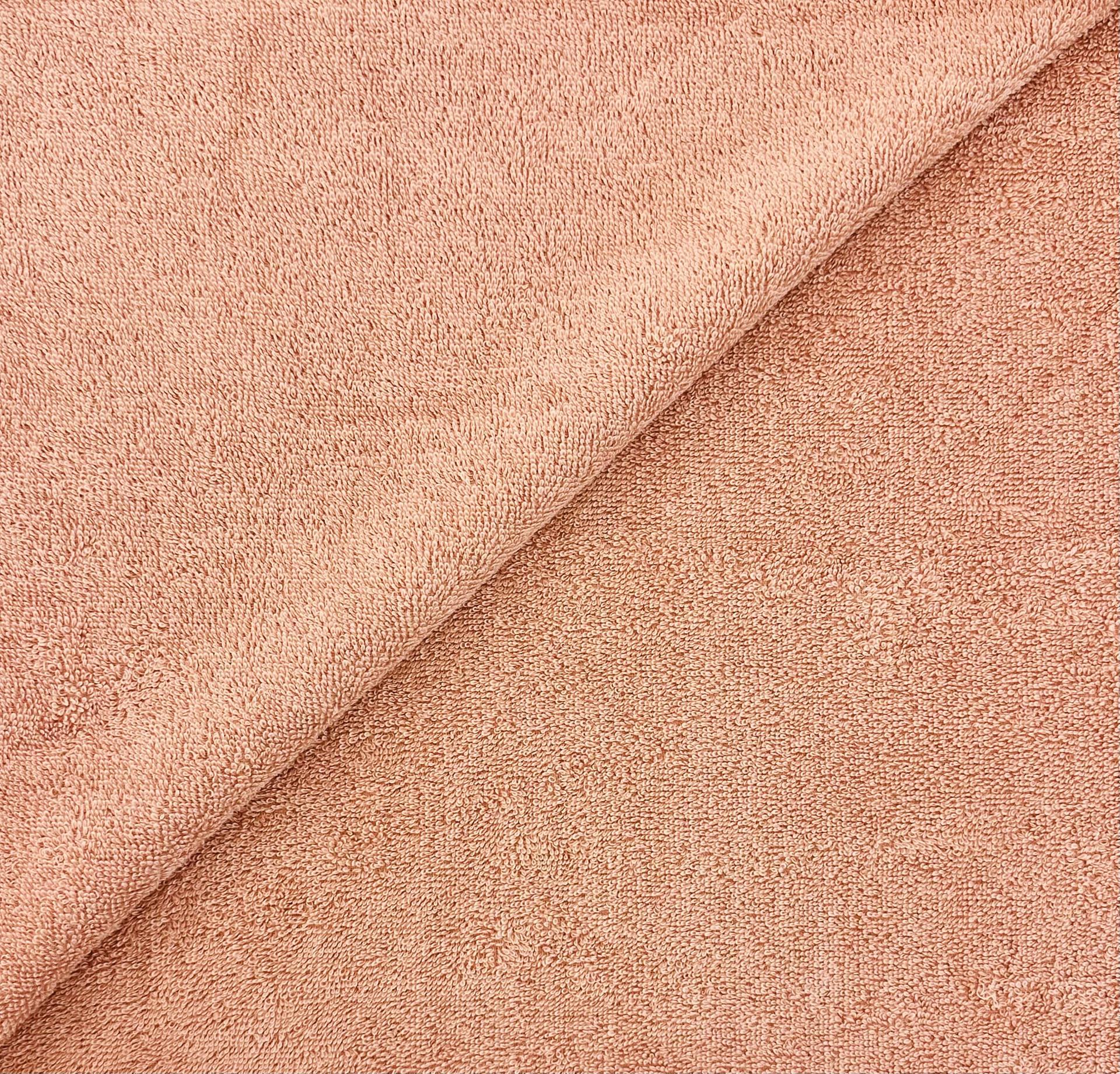 Imported Cotton Doubleface Terry in Blush