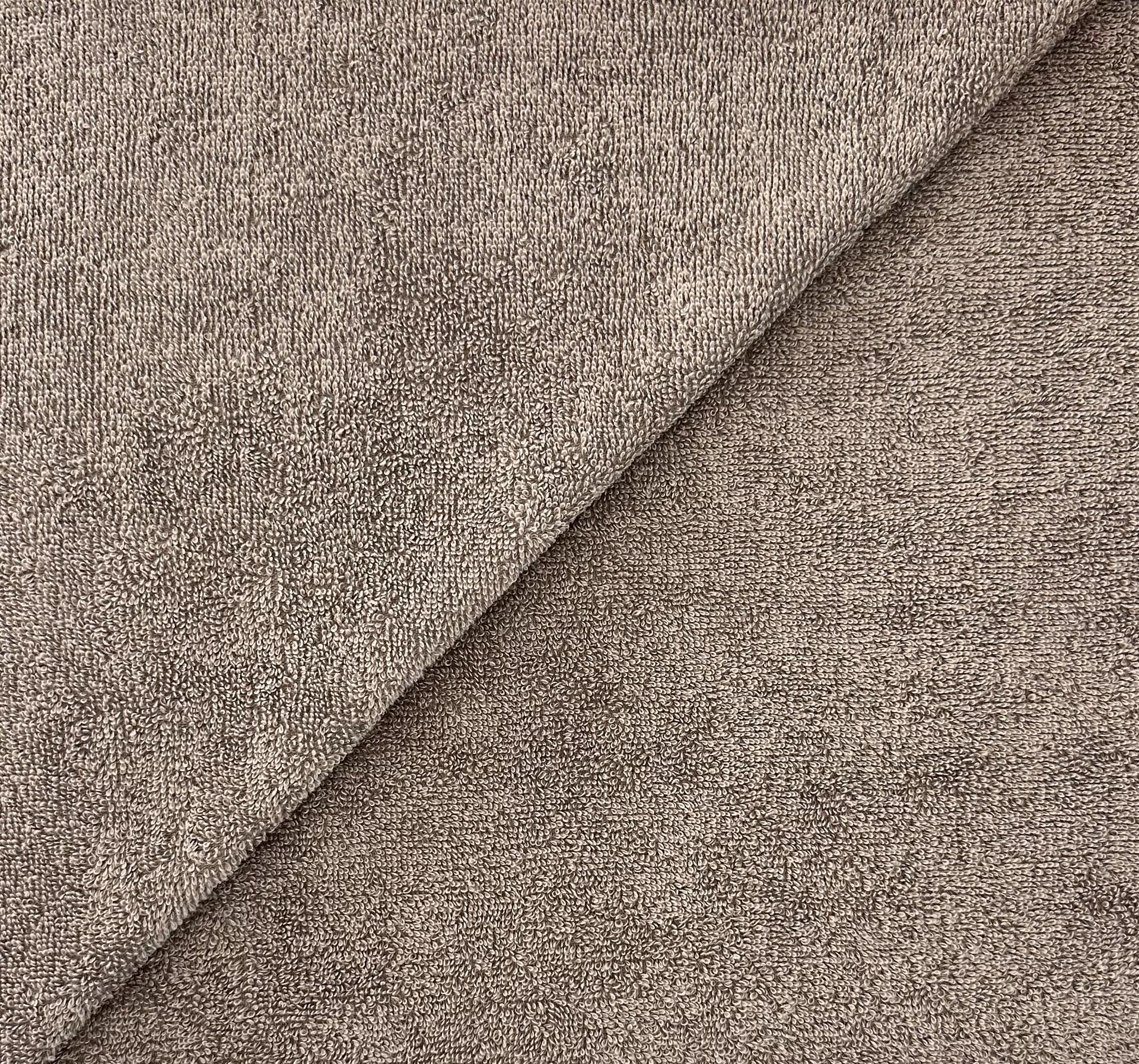 Imported Cotton Doubleface Terry in Anthracite