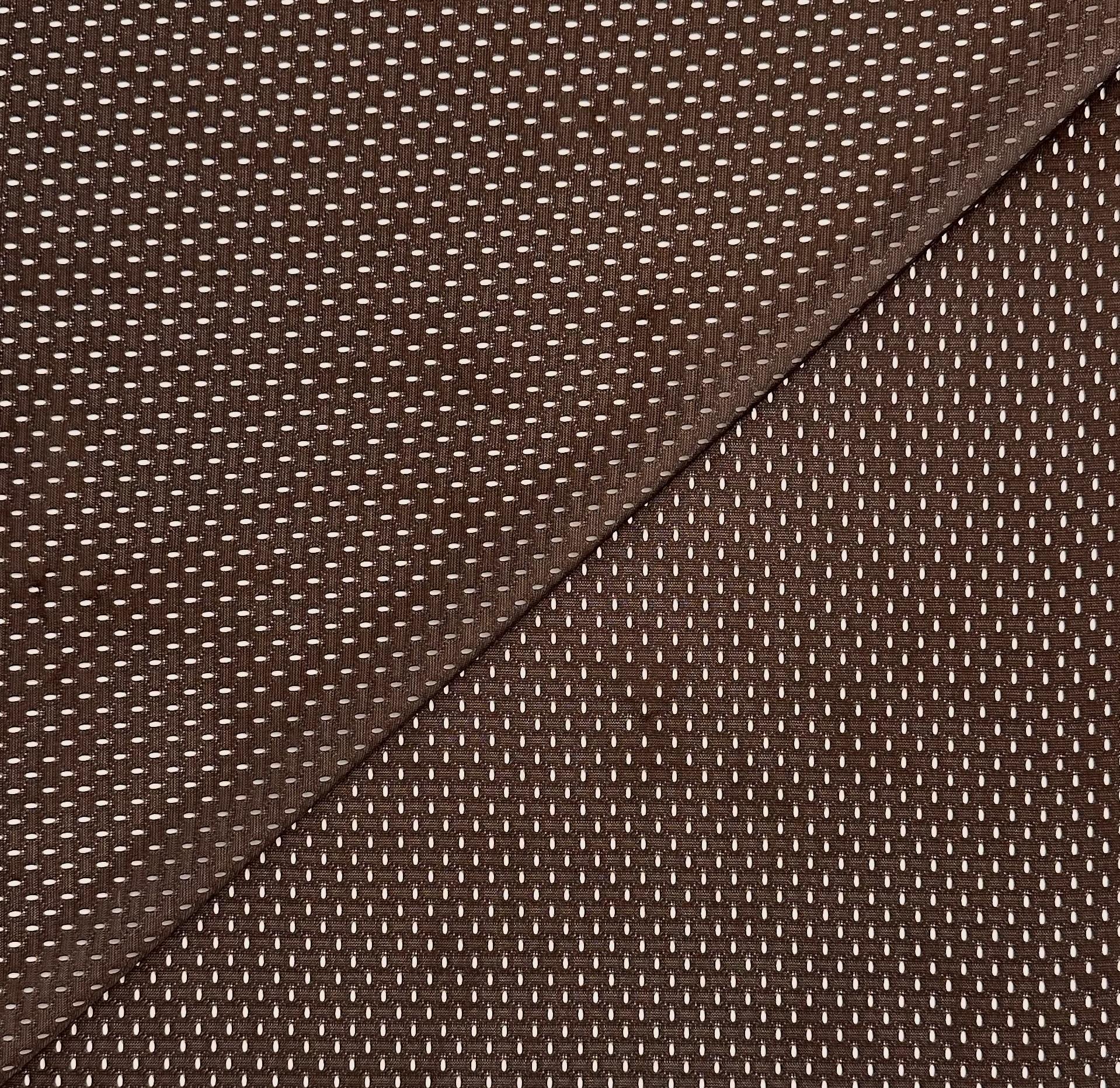 Polyester Athletic Mesh in Chocolate Brown