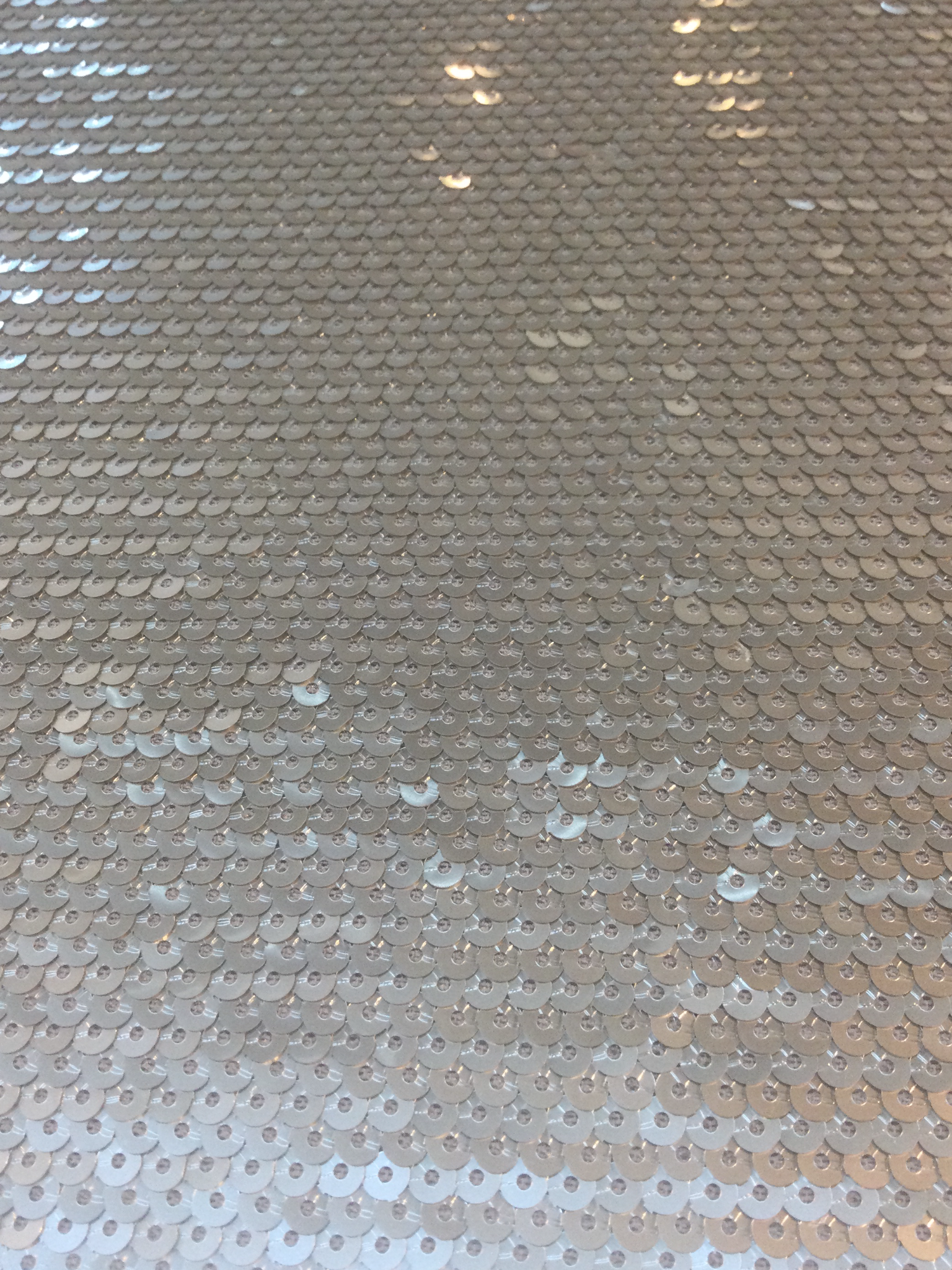 Fish Scale Sequins on Tulle in Grey