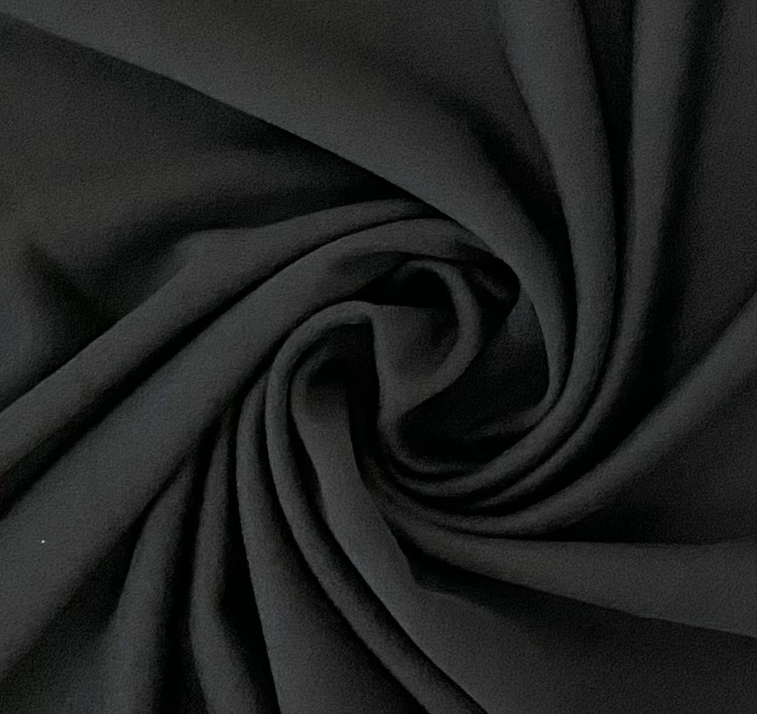 Italian "Loro Piana" Cashmere Double Faced Coating in Black
