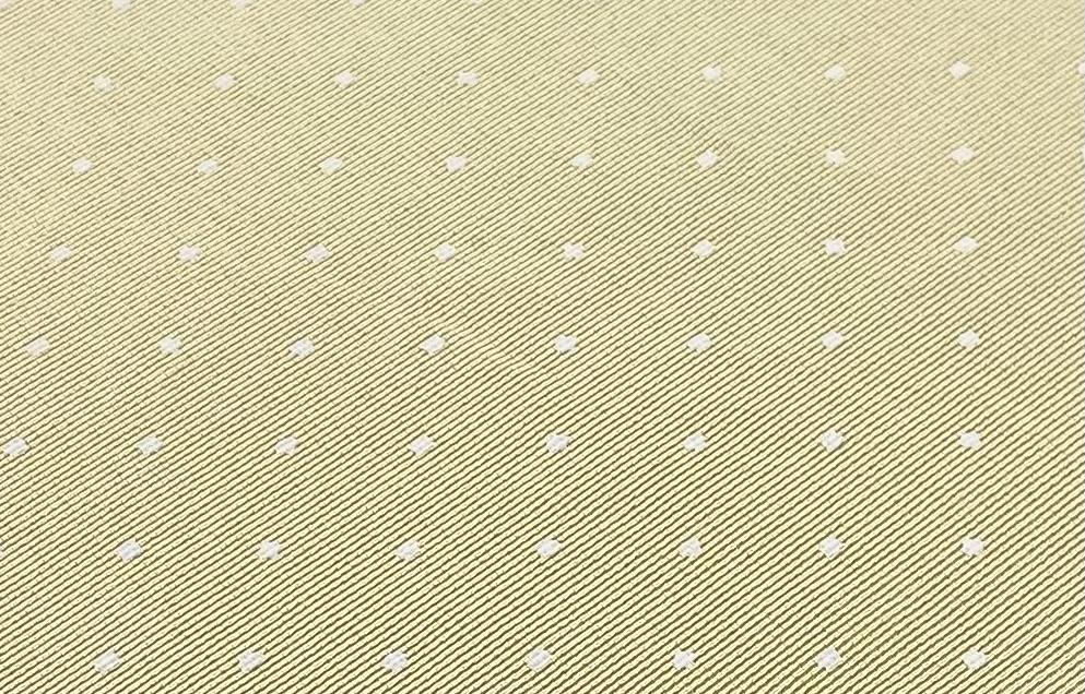 Cotton & Rayon Bangaline in Soft Yellow with White Dots