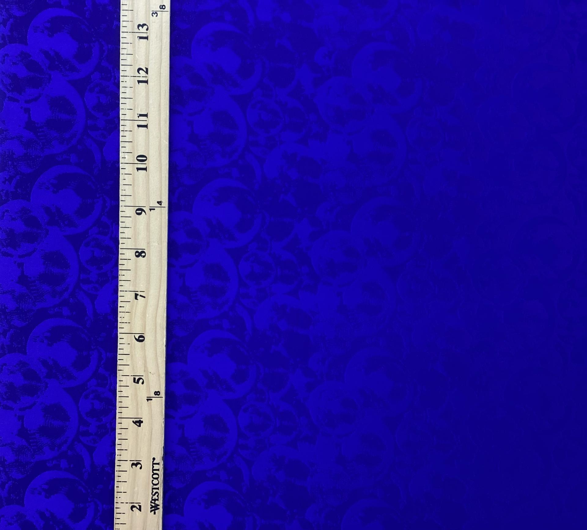 Made in Italy Viscose Jacquard In Electric Blue 