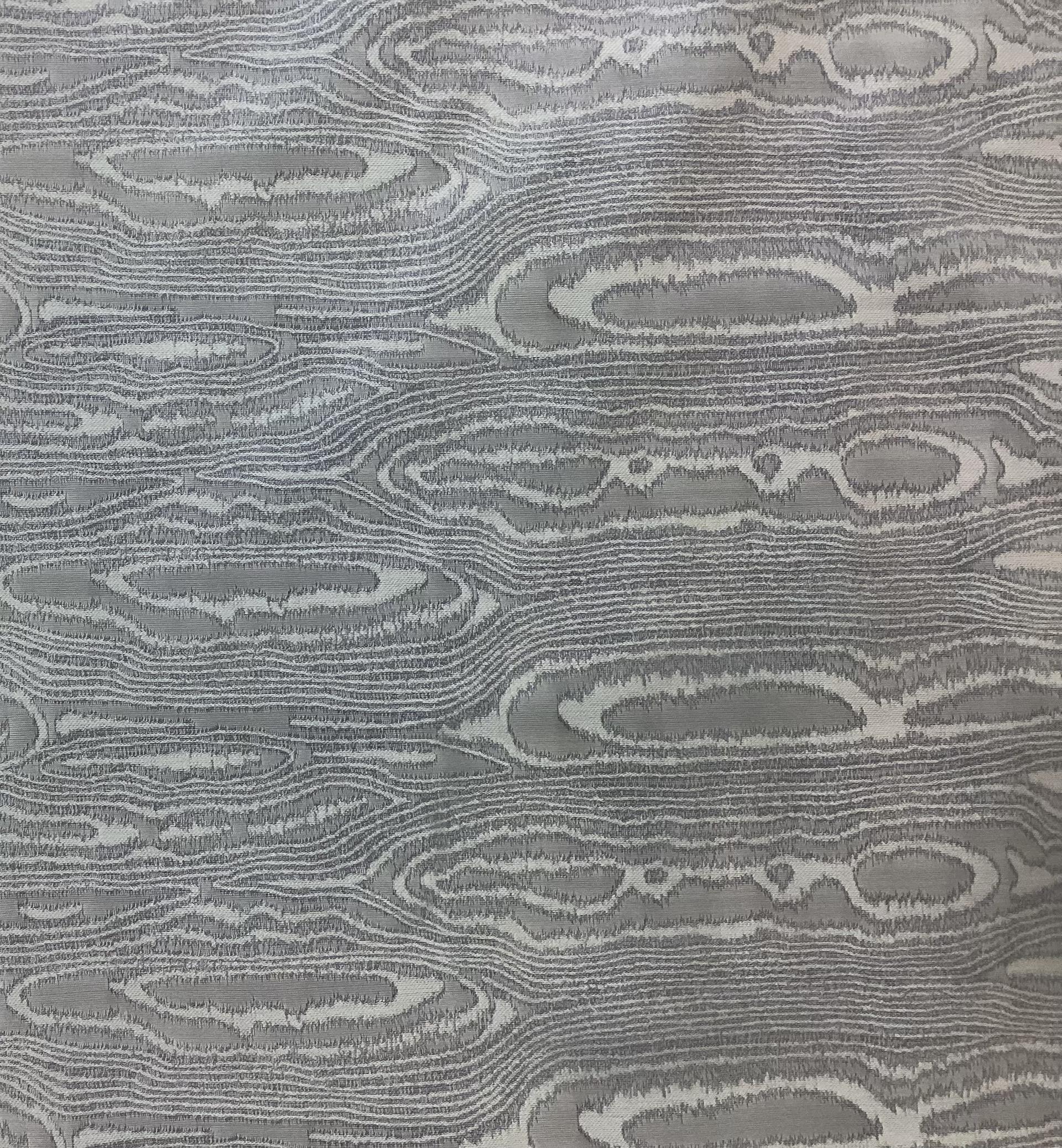 Italian Woven Moiré in Light Denim