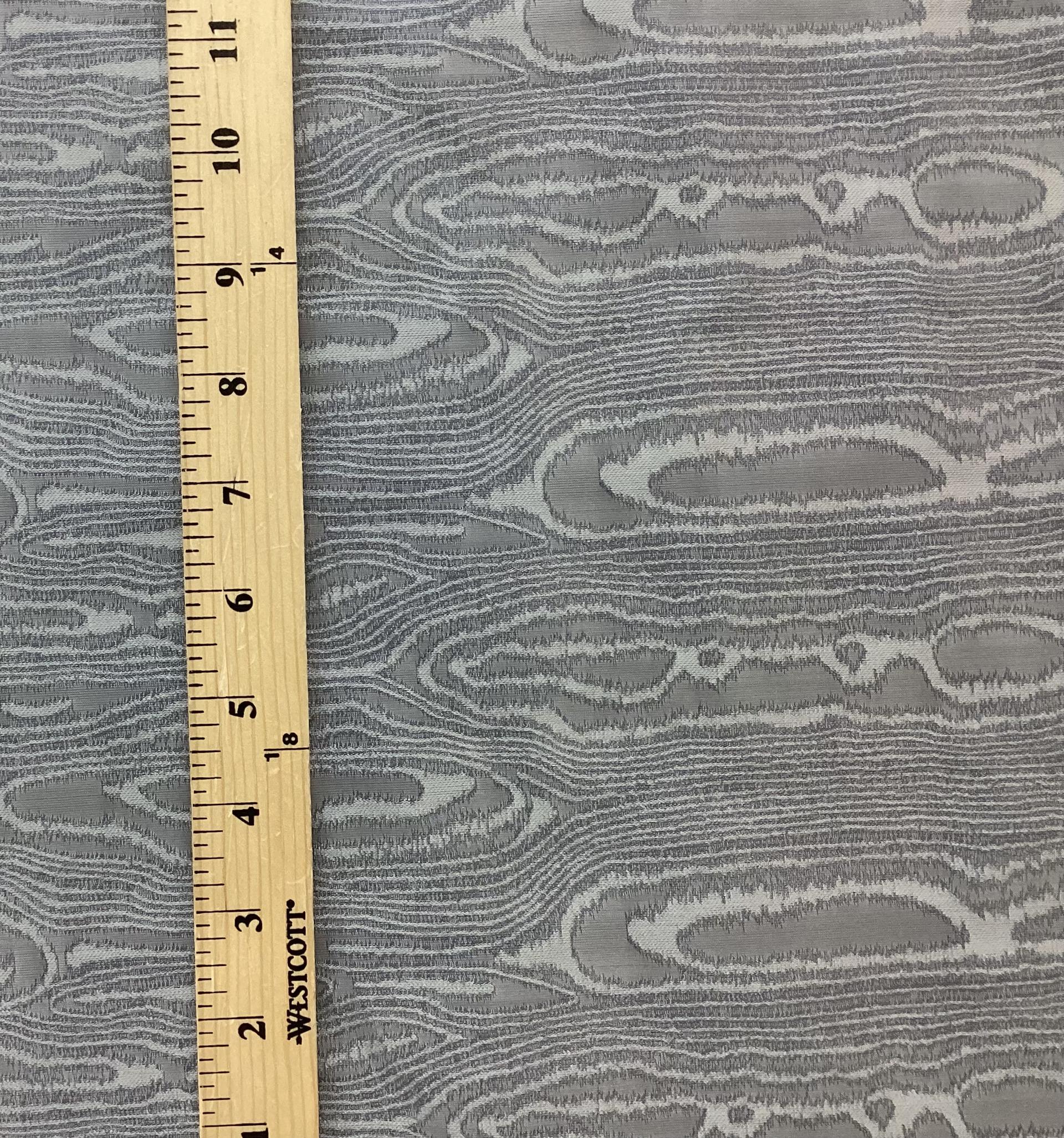 Italian Woven Moiré in Light Denim