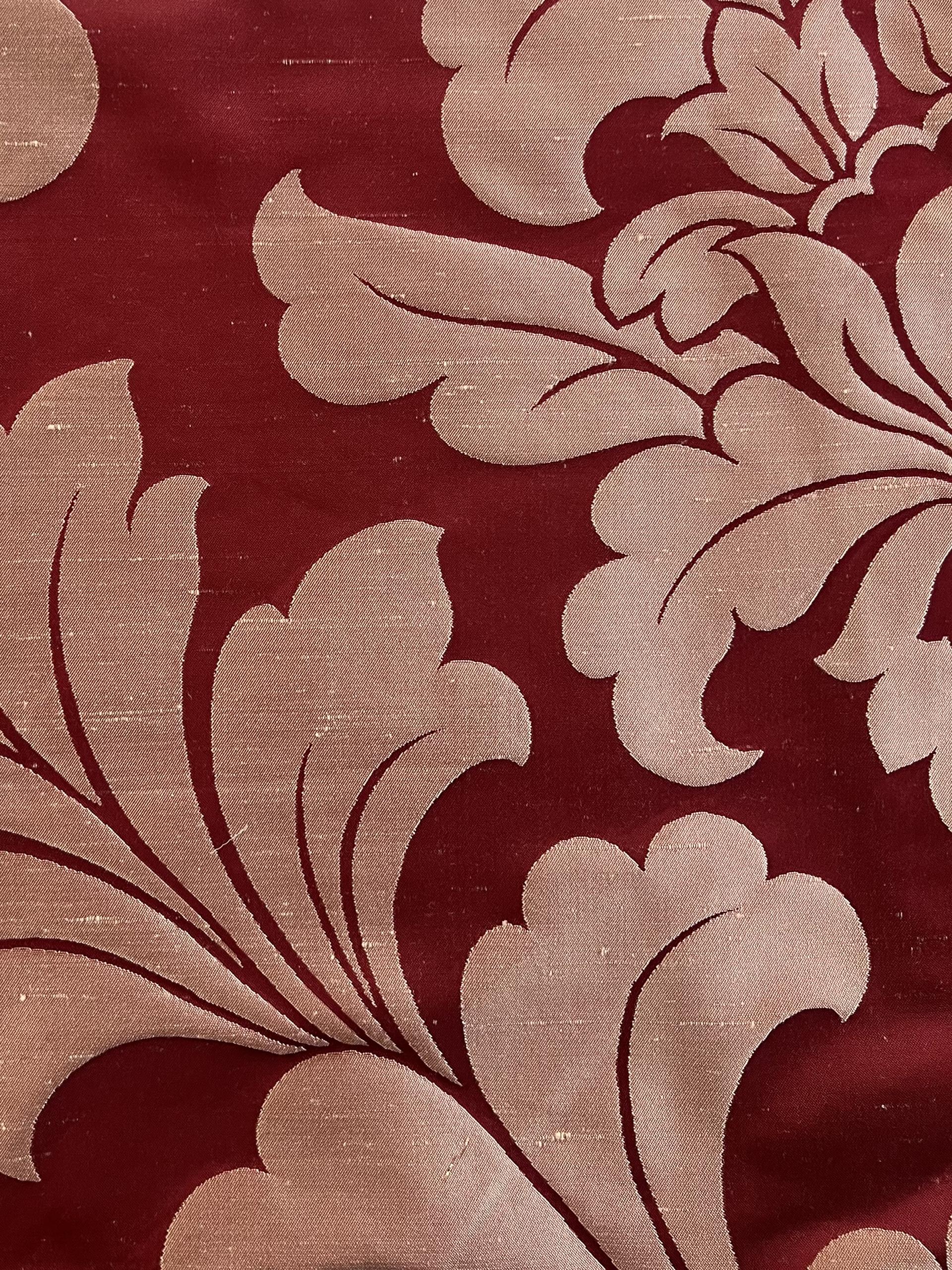 Silk Damask in Red