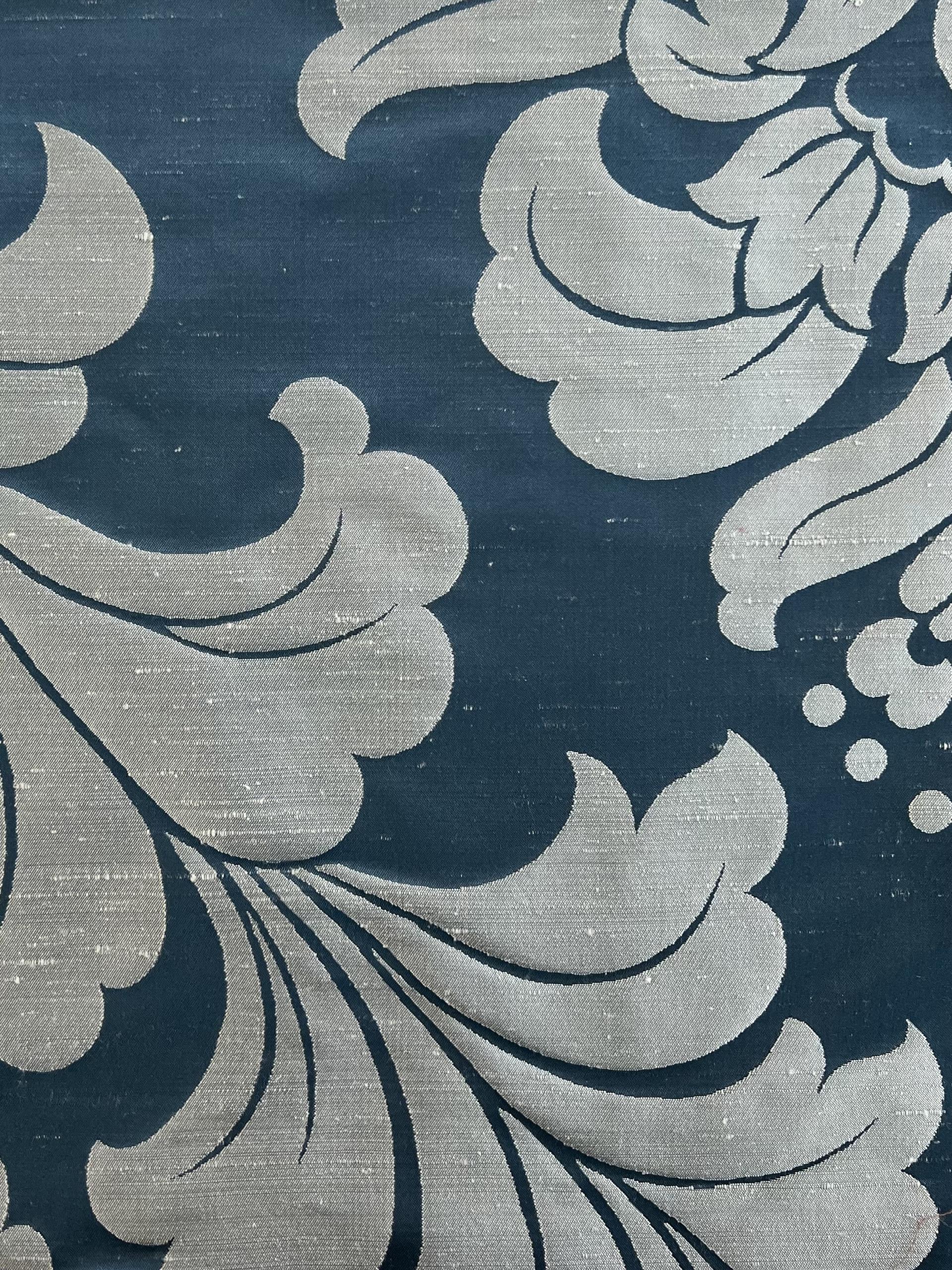 Silk Damask in Blue