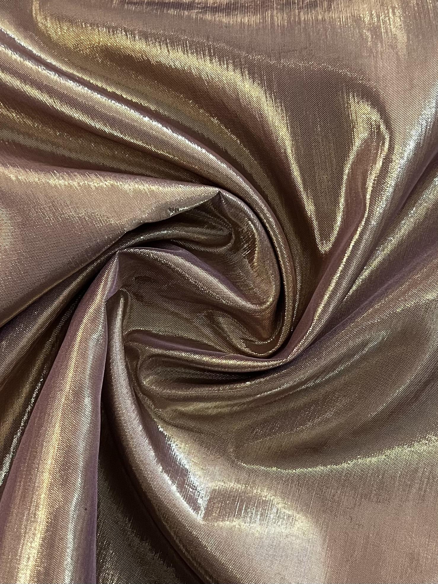 Iridescent Lamé in Dusty Pink
