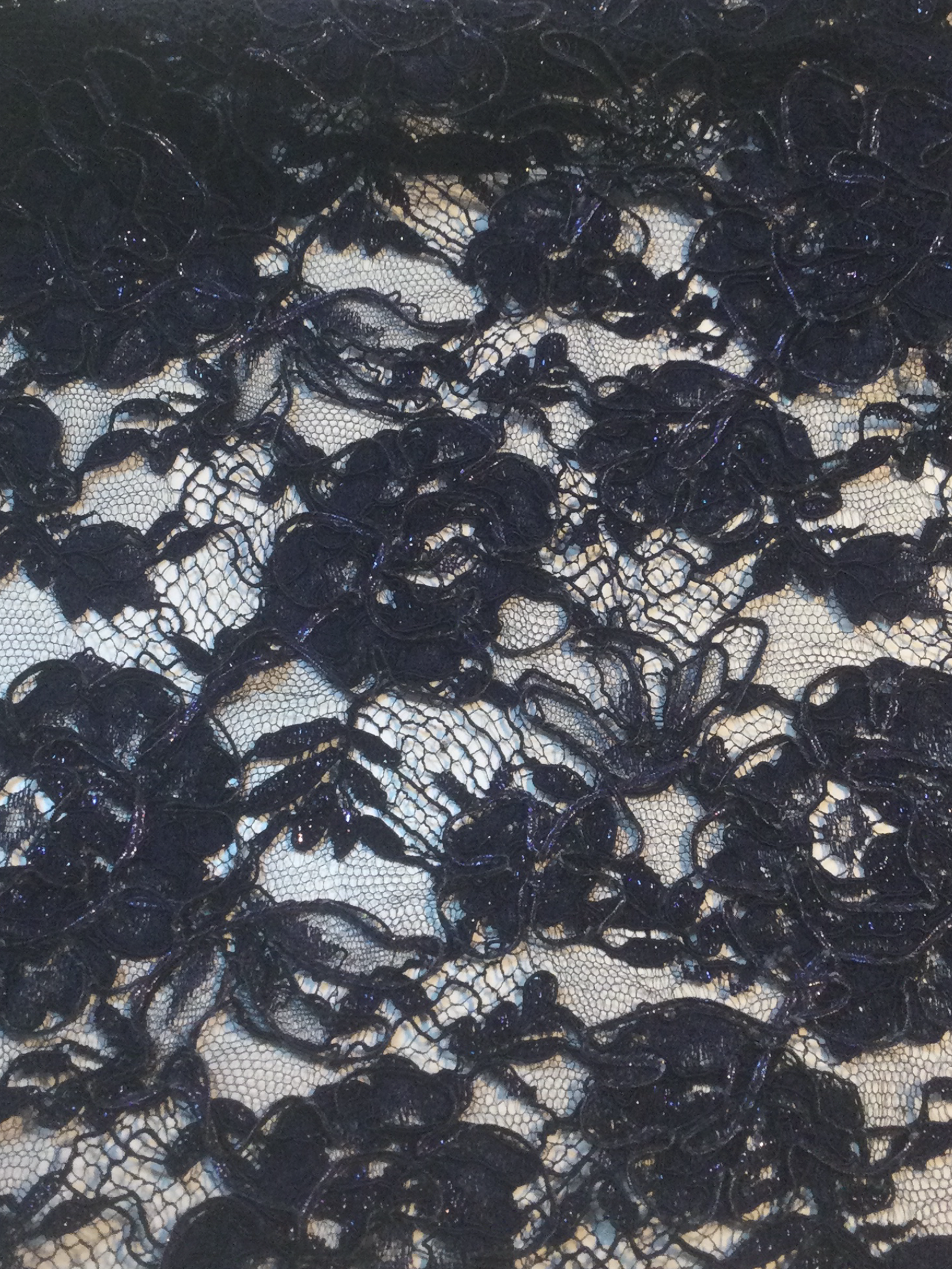 Alencon Lace in Navy