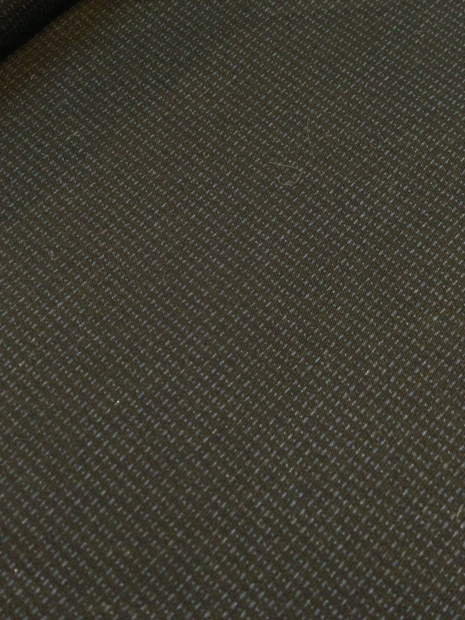 Printed Cotton Lycra Twill in Black/Blue