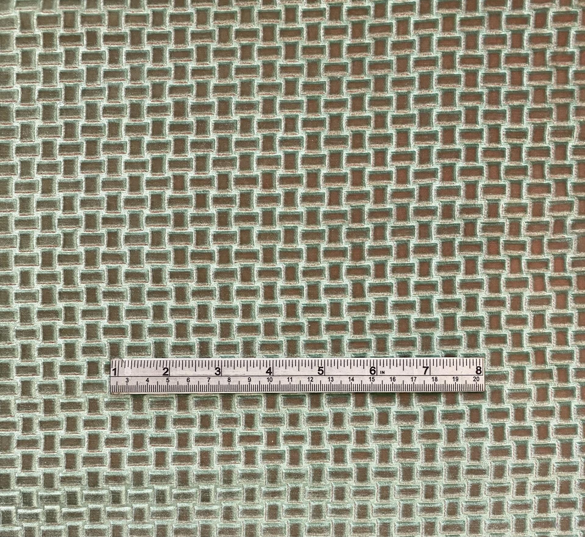 Sculptured Velvet Fabric in Warehouse