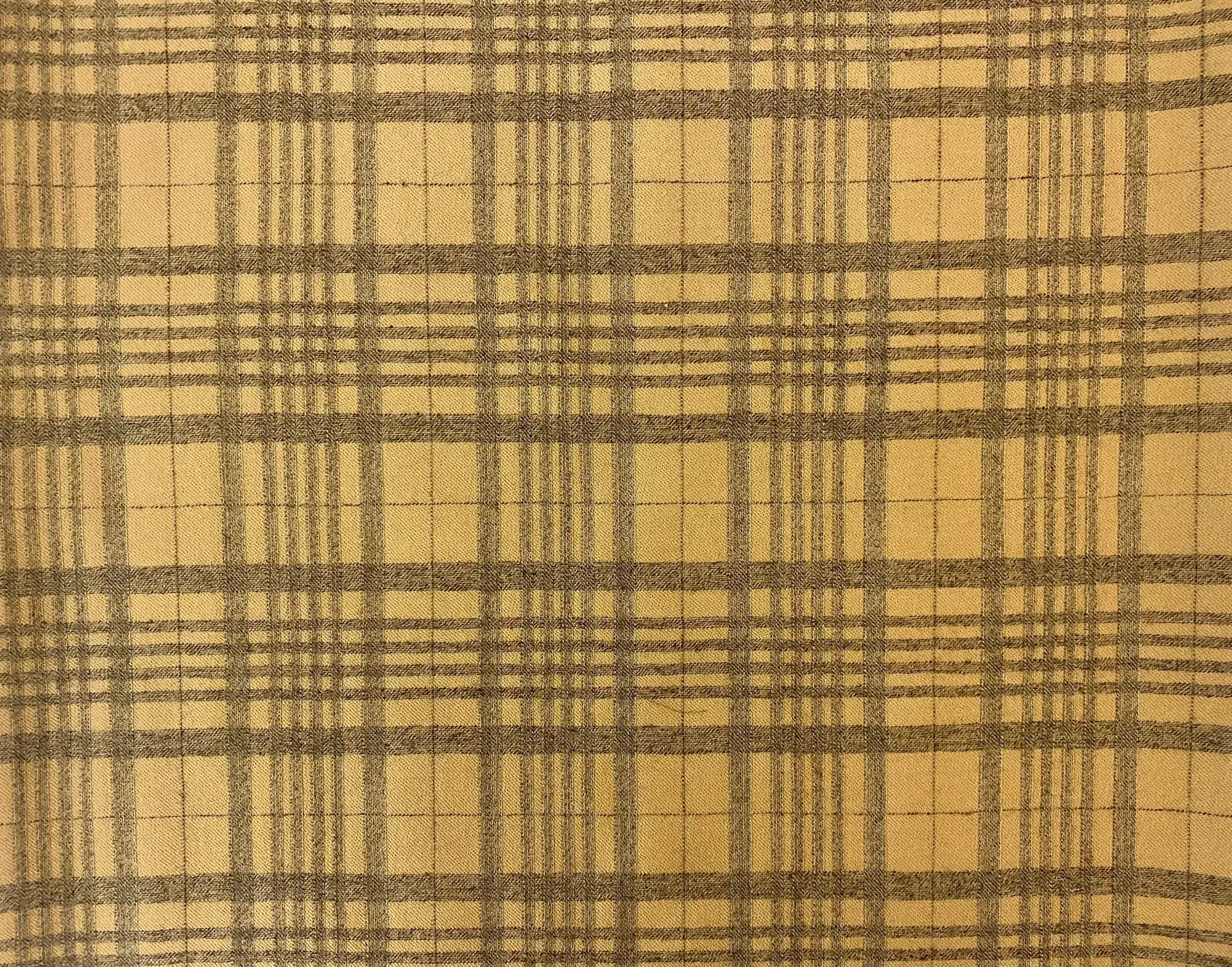 Italian Wool Plaid Fabric in Warehouse