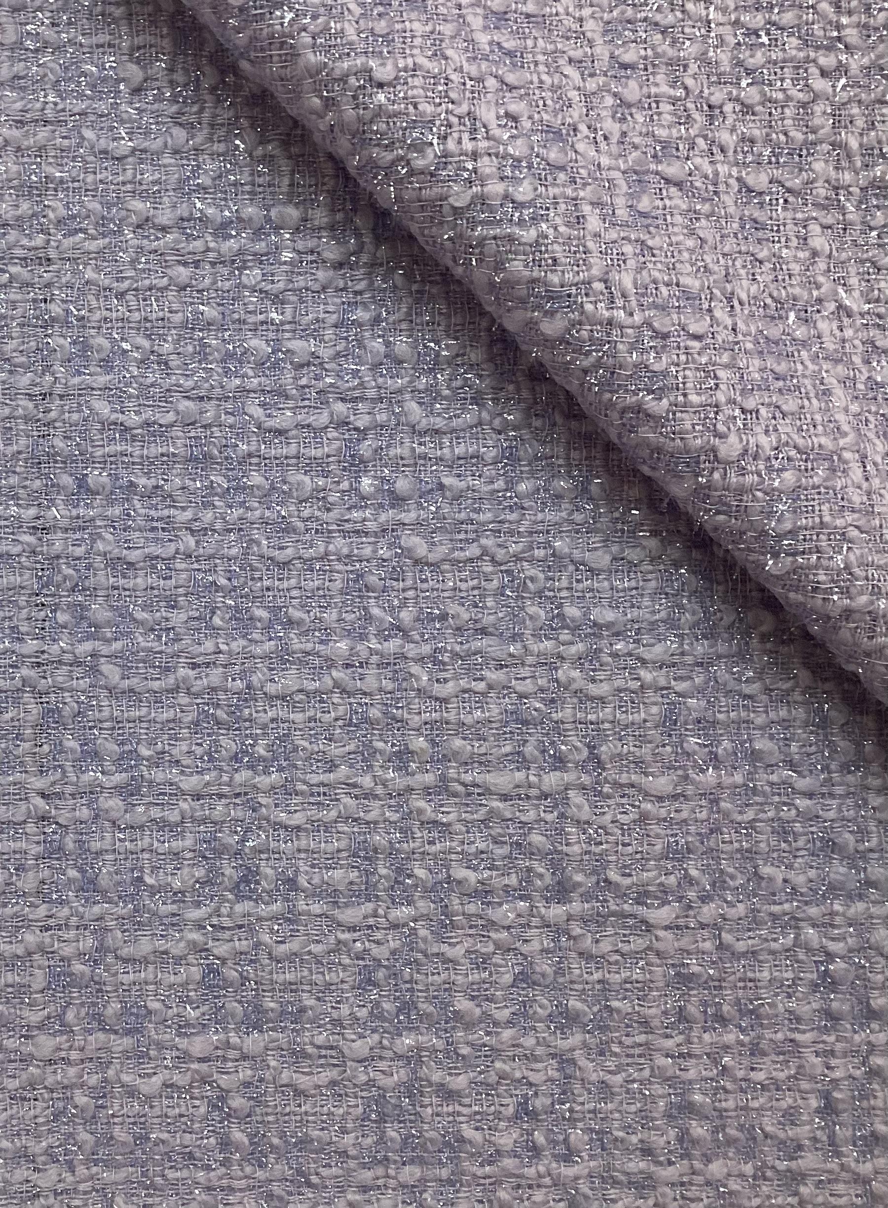 Italian Wool Nylon Lurex Tweed in Lavanda