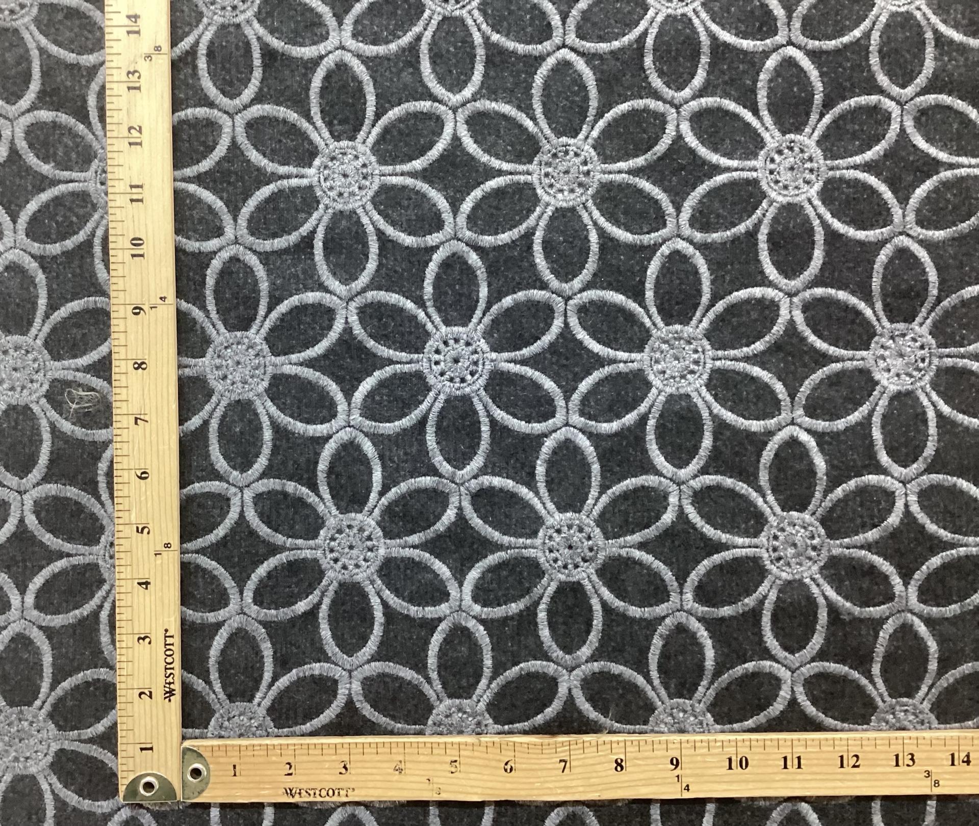 Scnp Embroidered 85% Wool 15% Cashmere In Grey