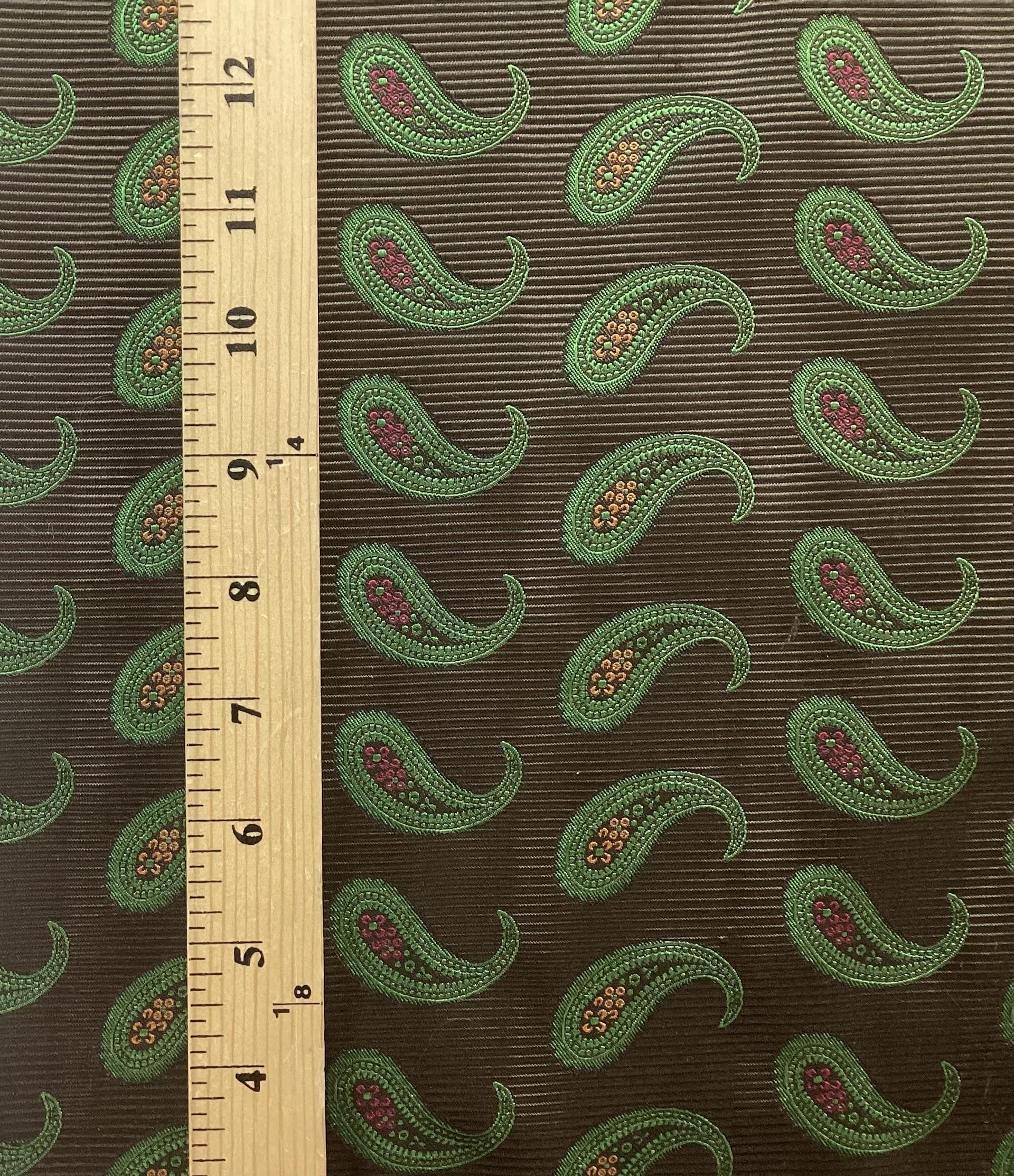 MADE IN ENGLAND 100% SILK BROCADE