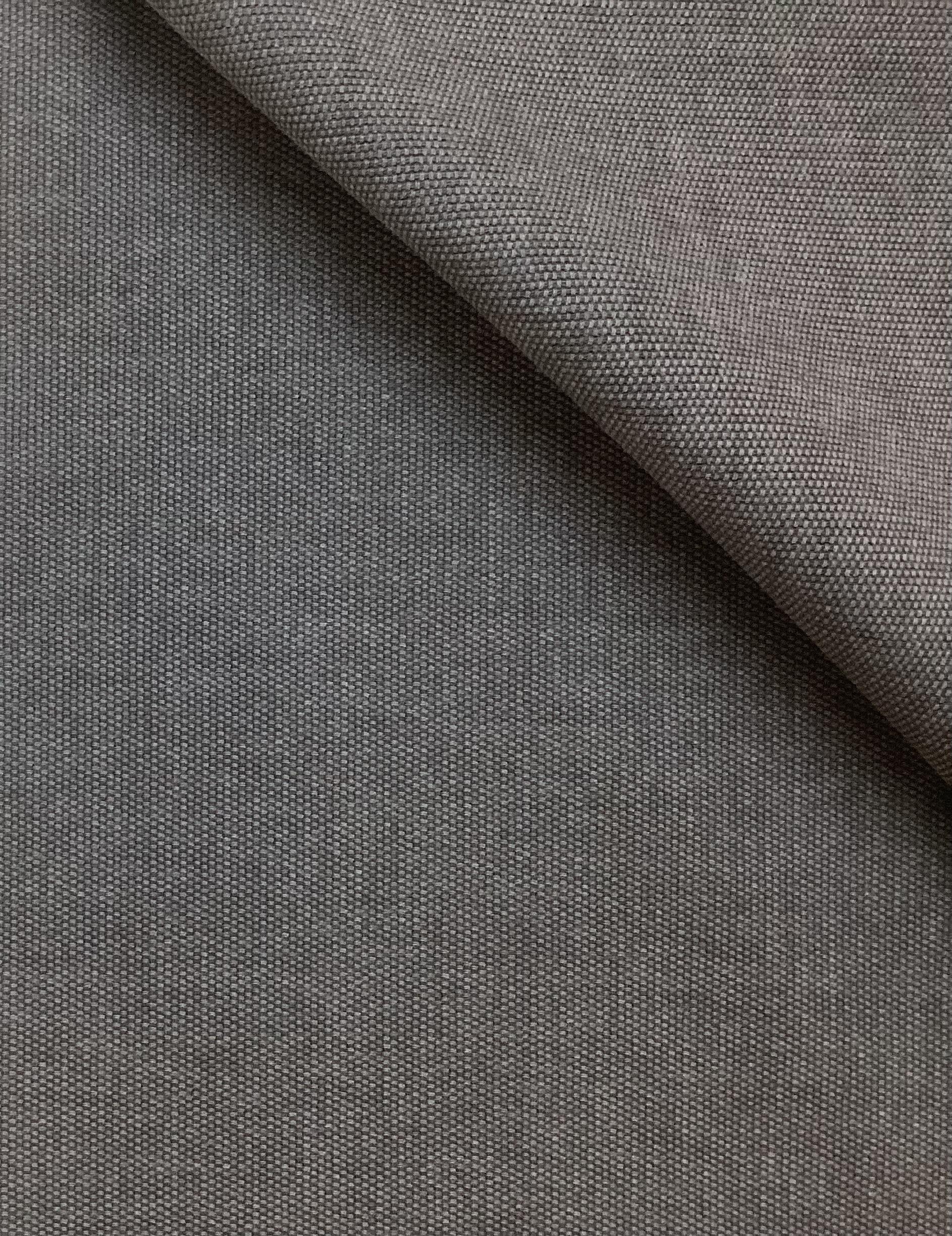 Made in Italy Brushed Cotton Upholstery Canvas in Coal