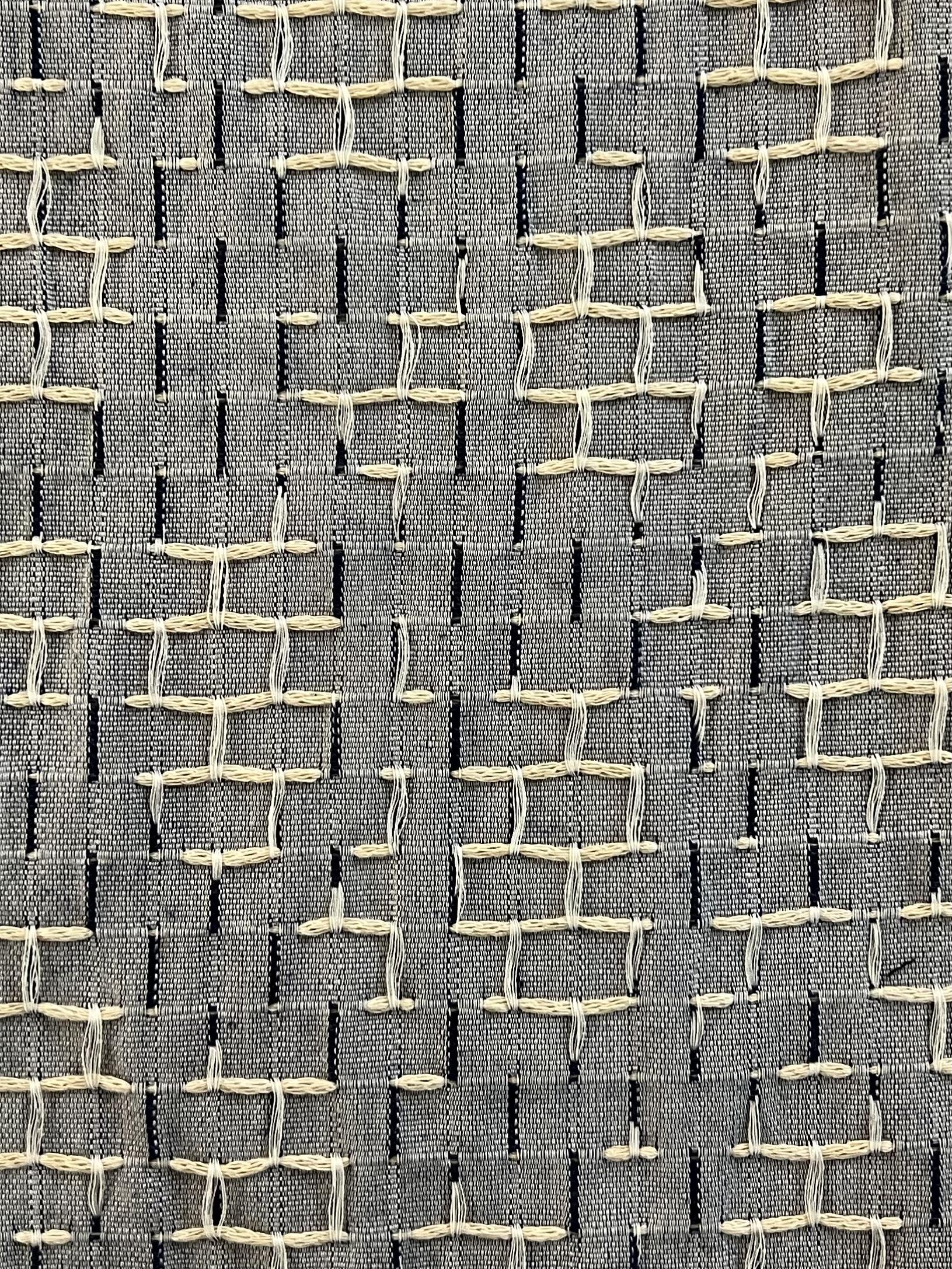 Novelty Woven Cotton in Navy