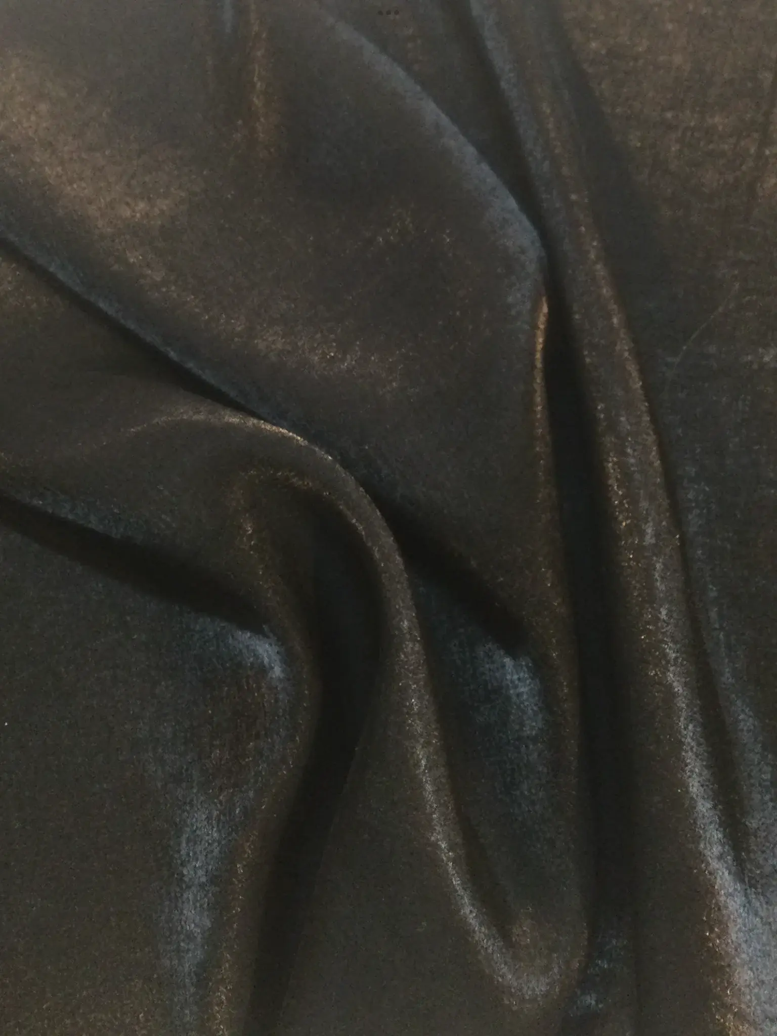 Viscose Rayon Blend Iridescent Charmeuse in Black